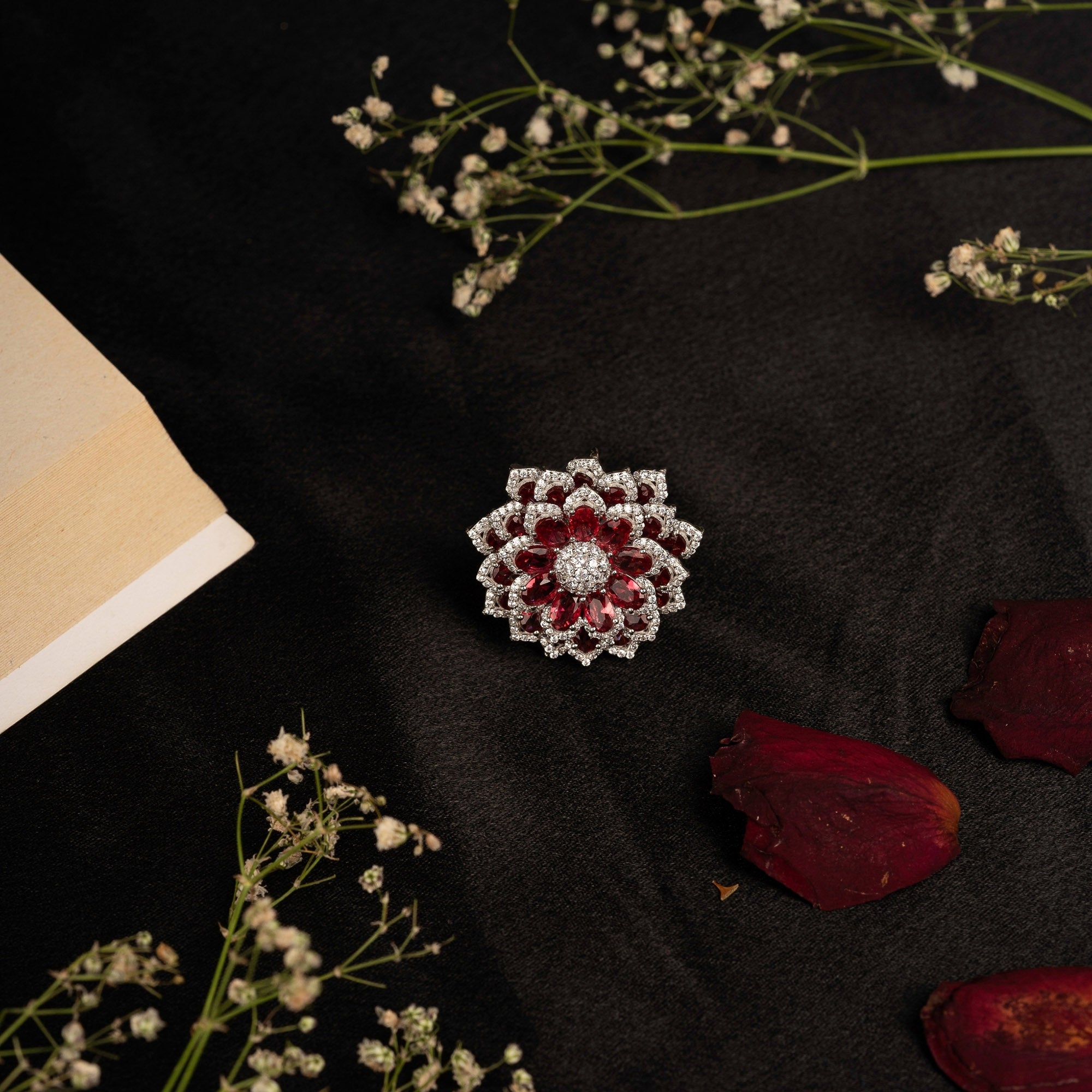 Ruby Lotus Empress Ring