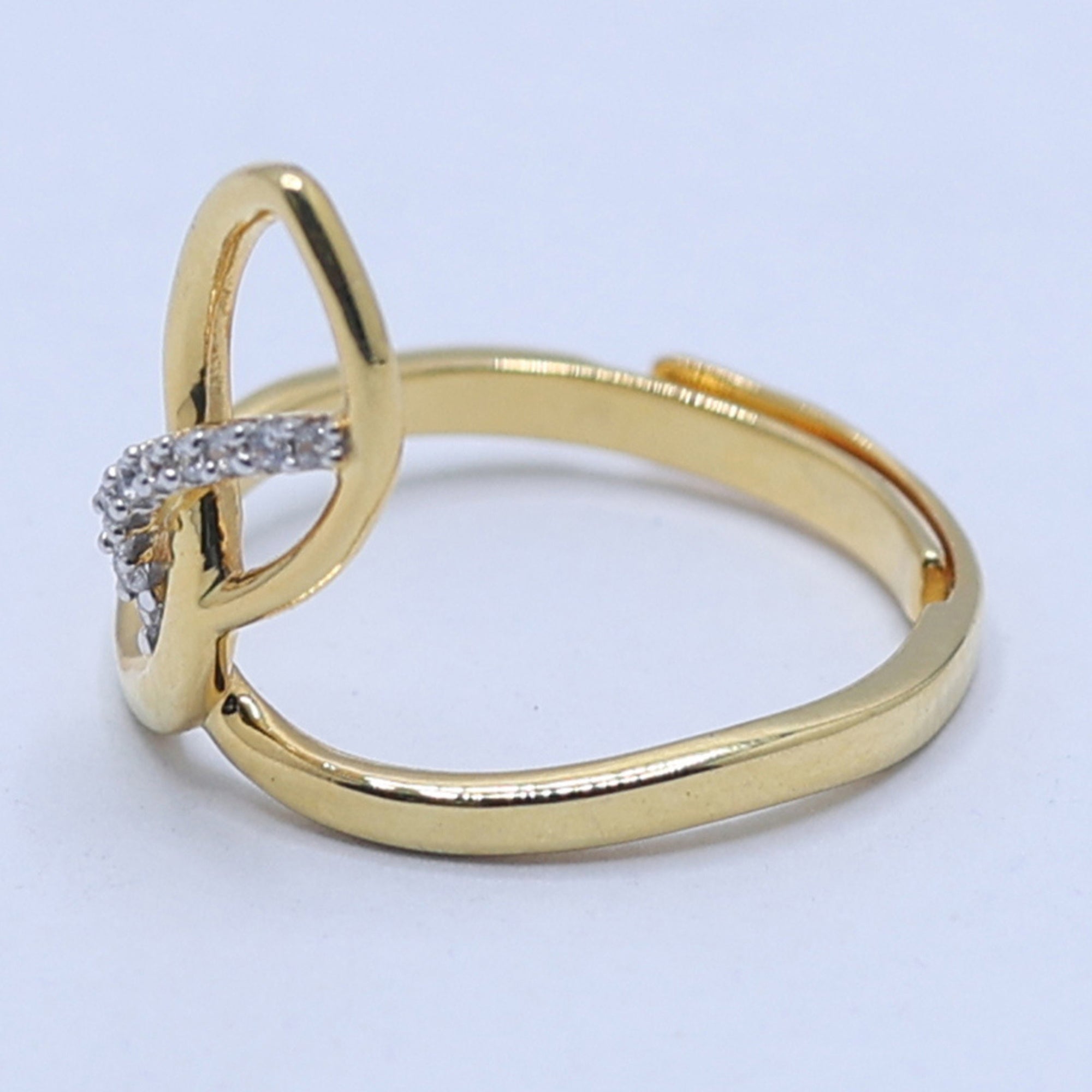 Gold Plated Teardrop Design Ring