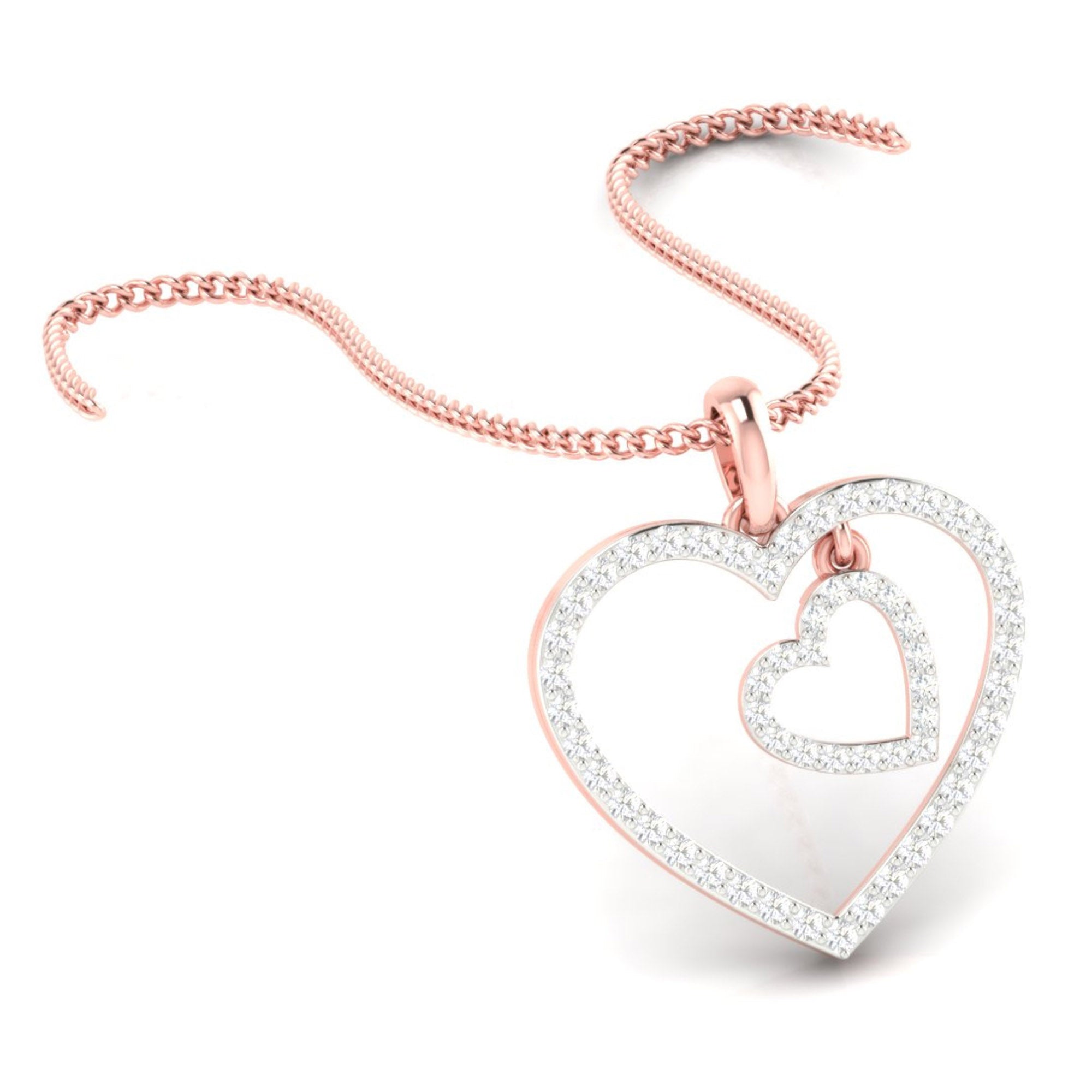 Infinite Love Double Heart Pendant