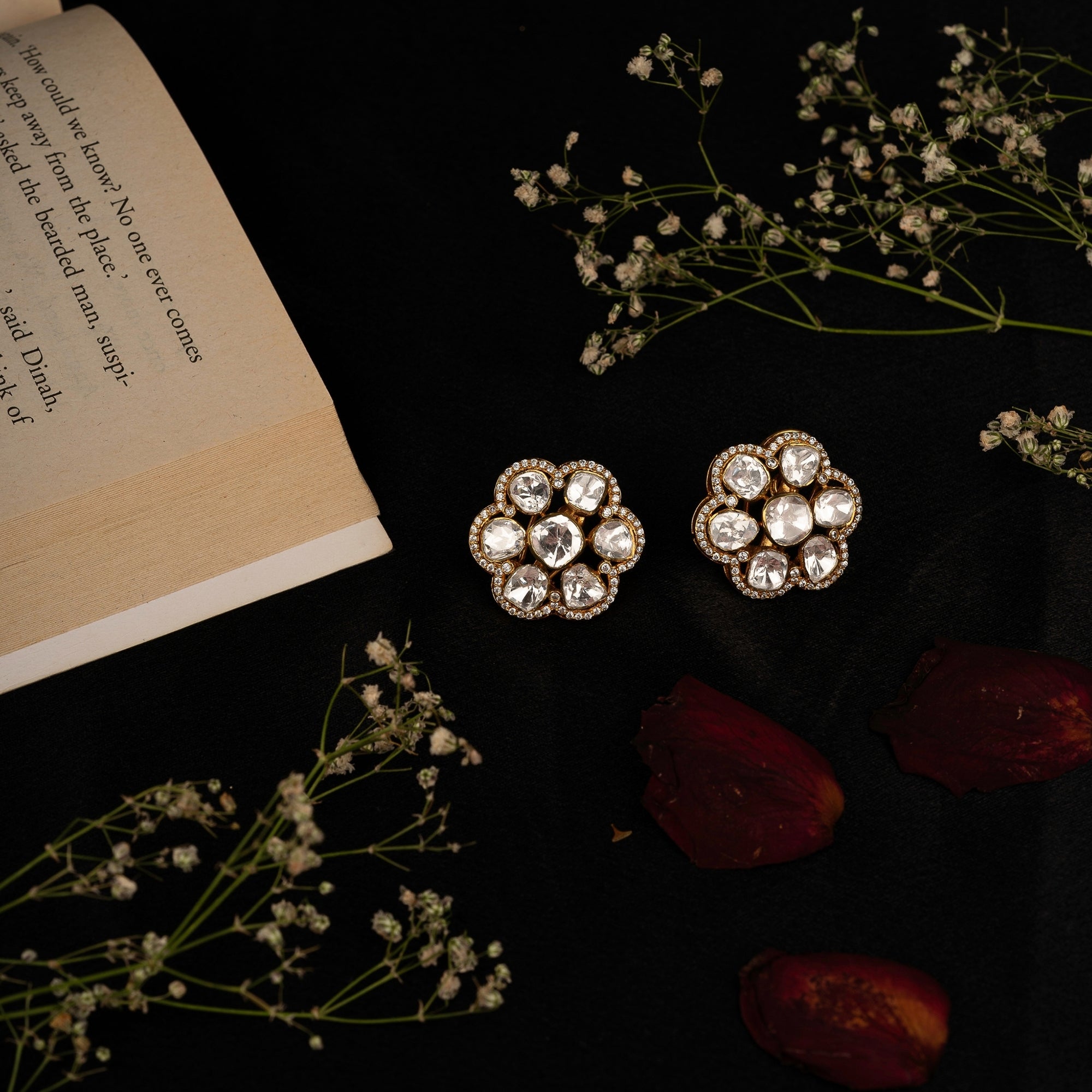 Floral Round Earring