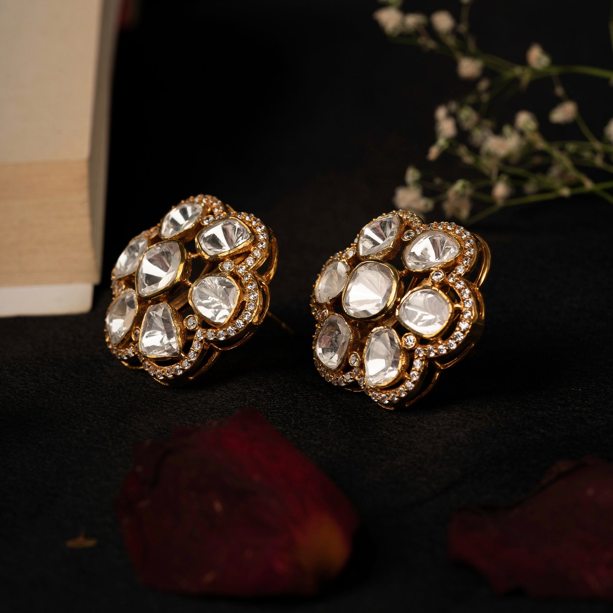 Floral Round Earring
