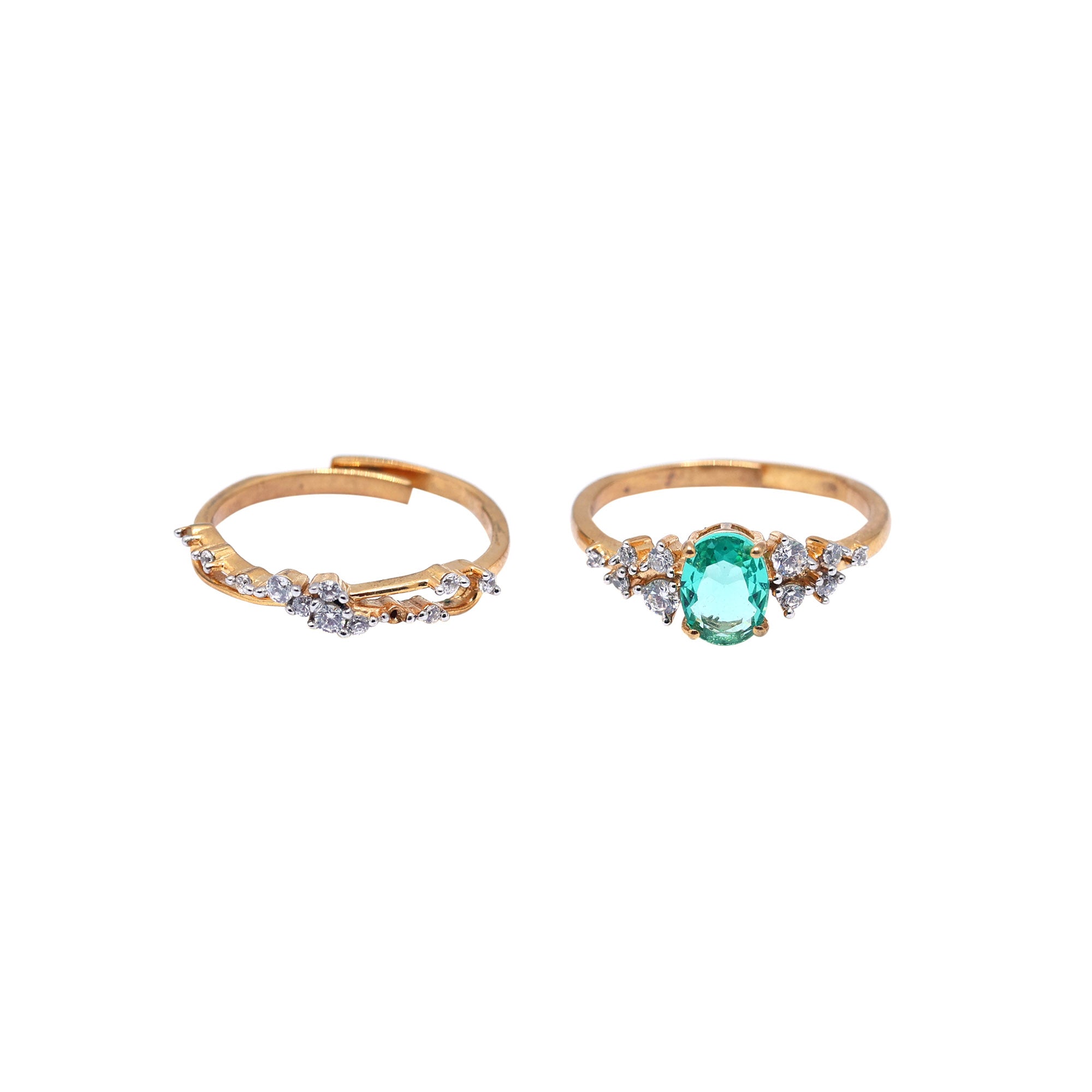 Stackable Green Shine Ring