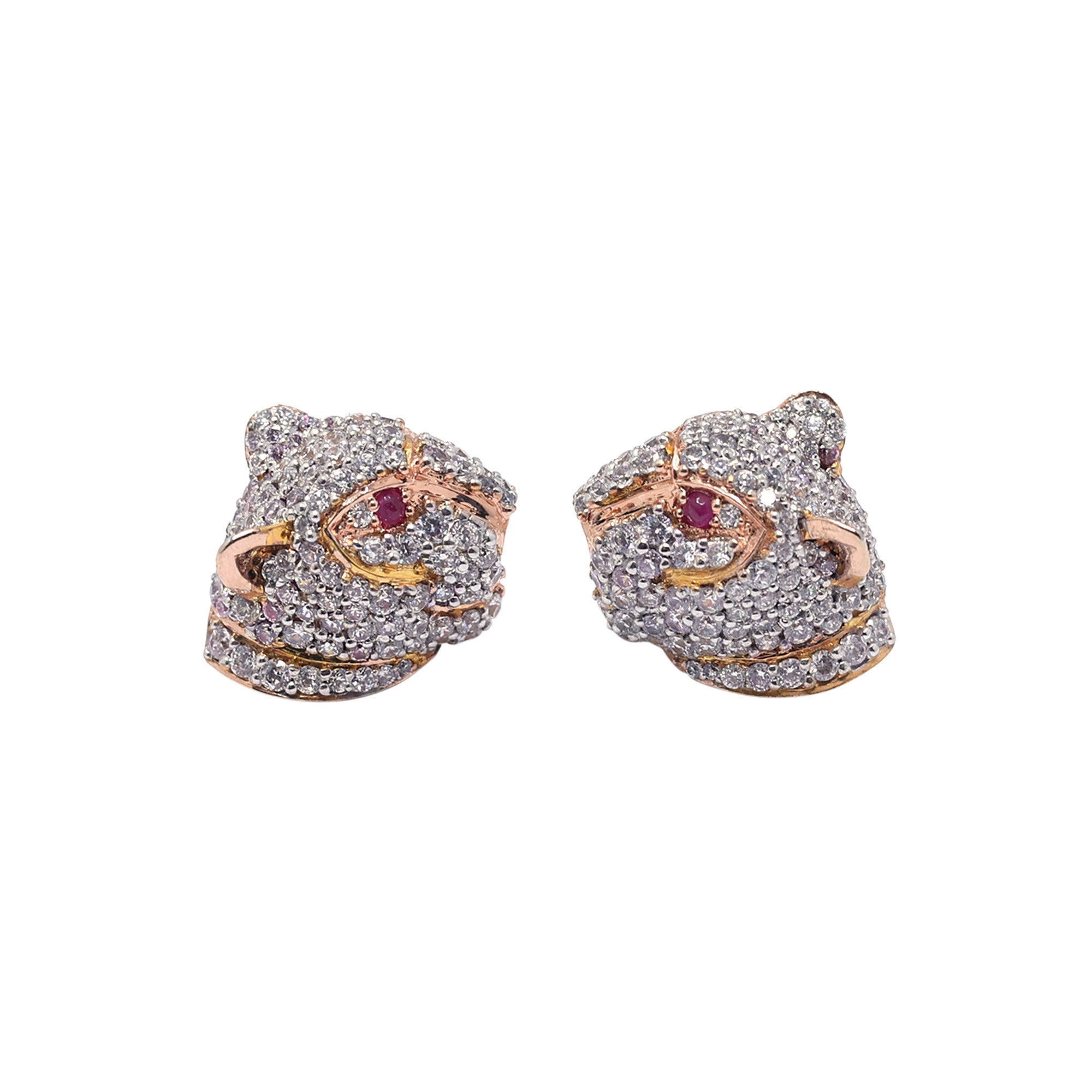 Panther Head Stud Earrings