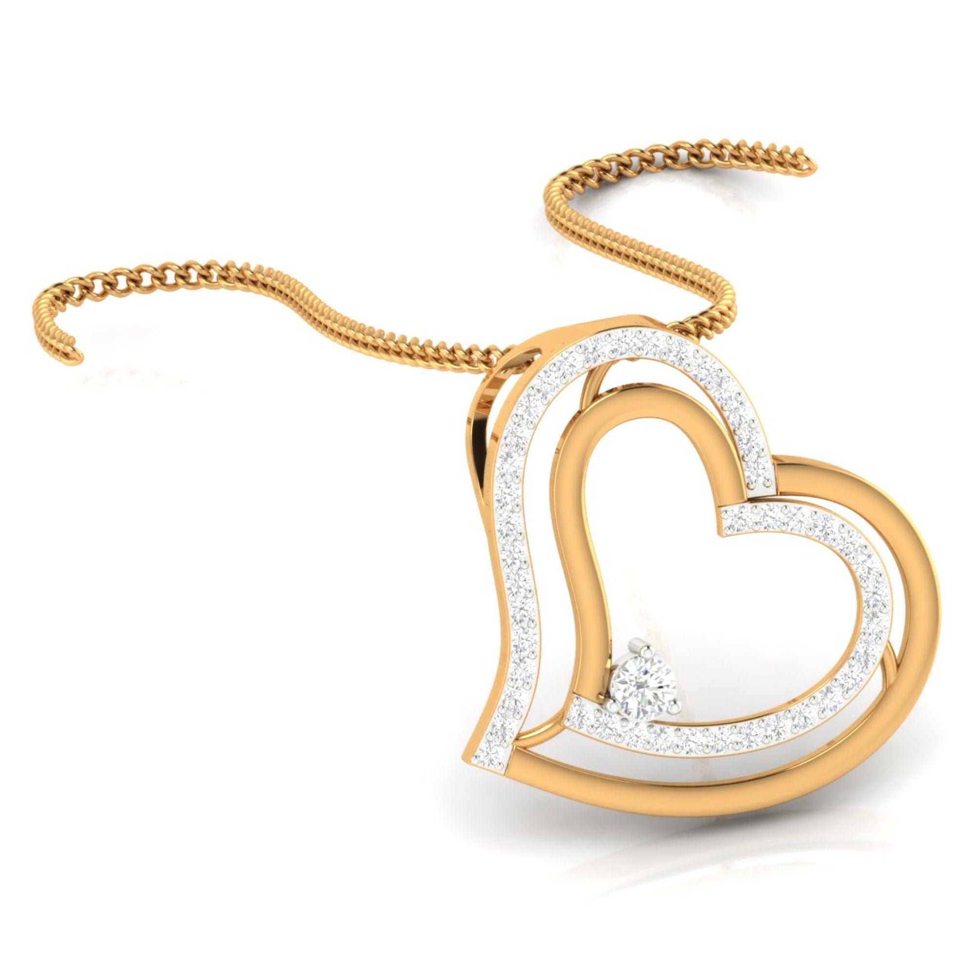 Eternal Twin Hearts Pendant