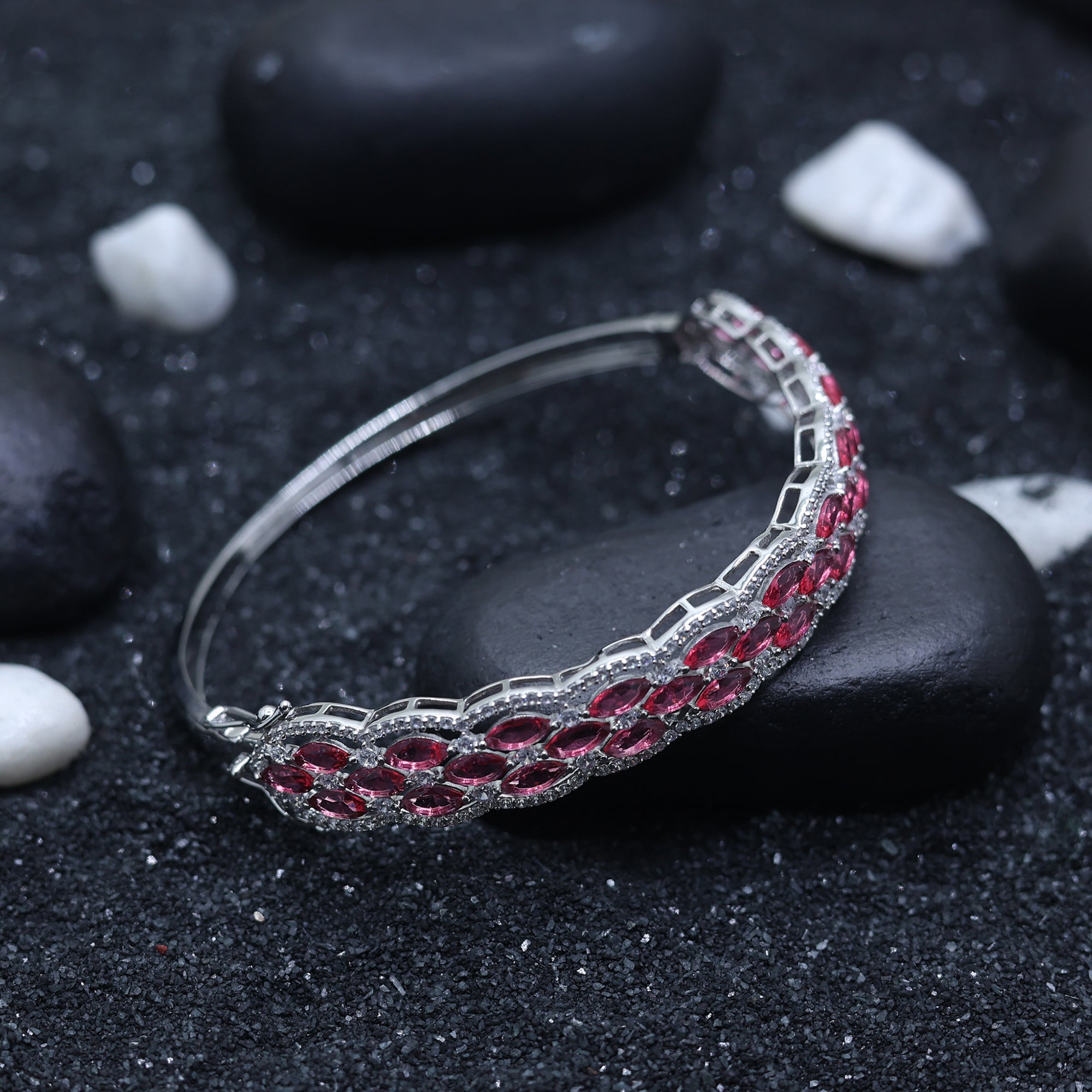 Marquise Ruby Openable Bracelet