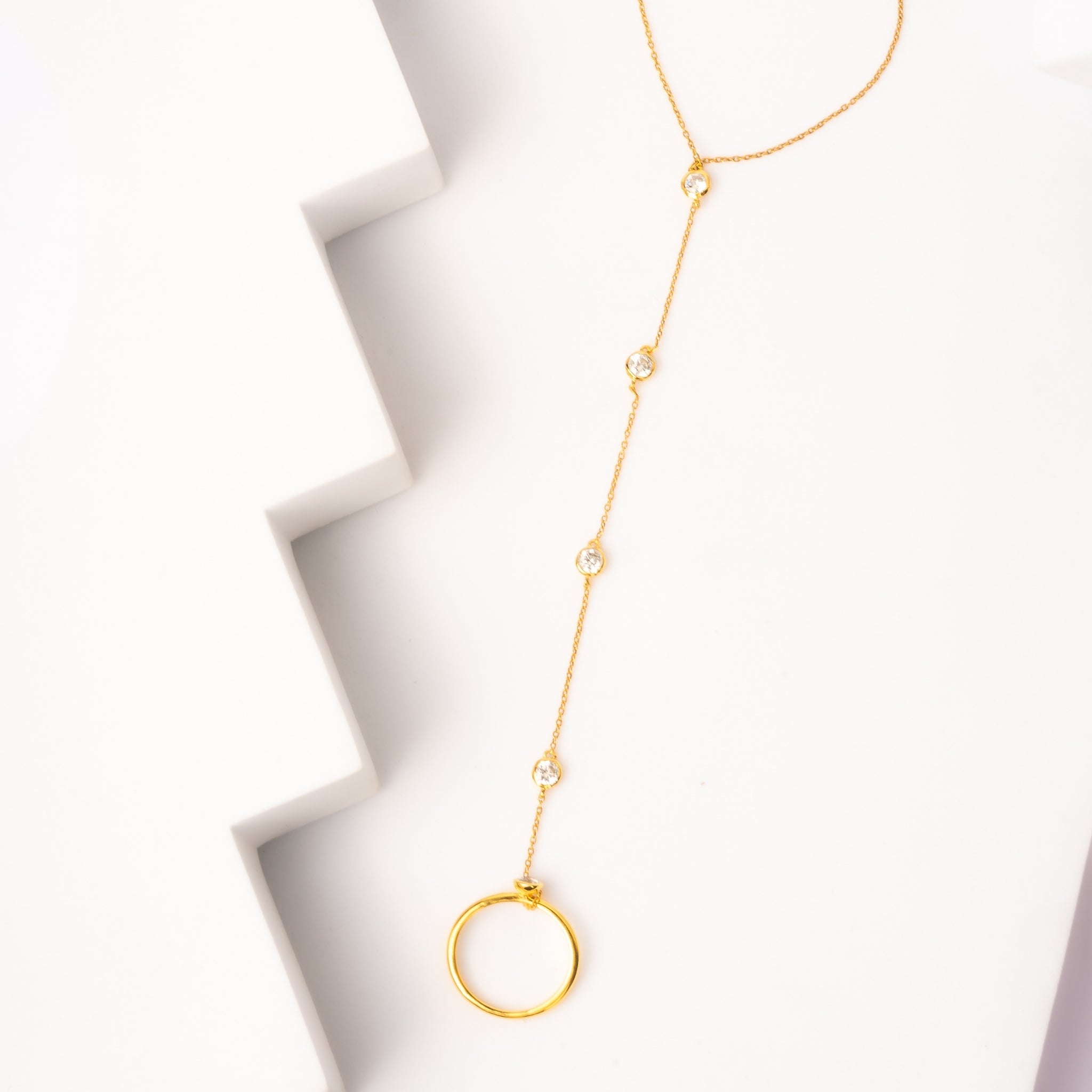 Elegant Vermeil Hand Chain