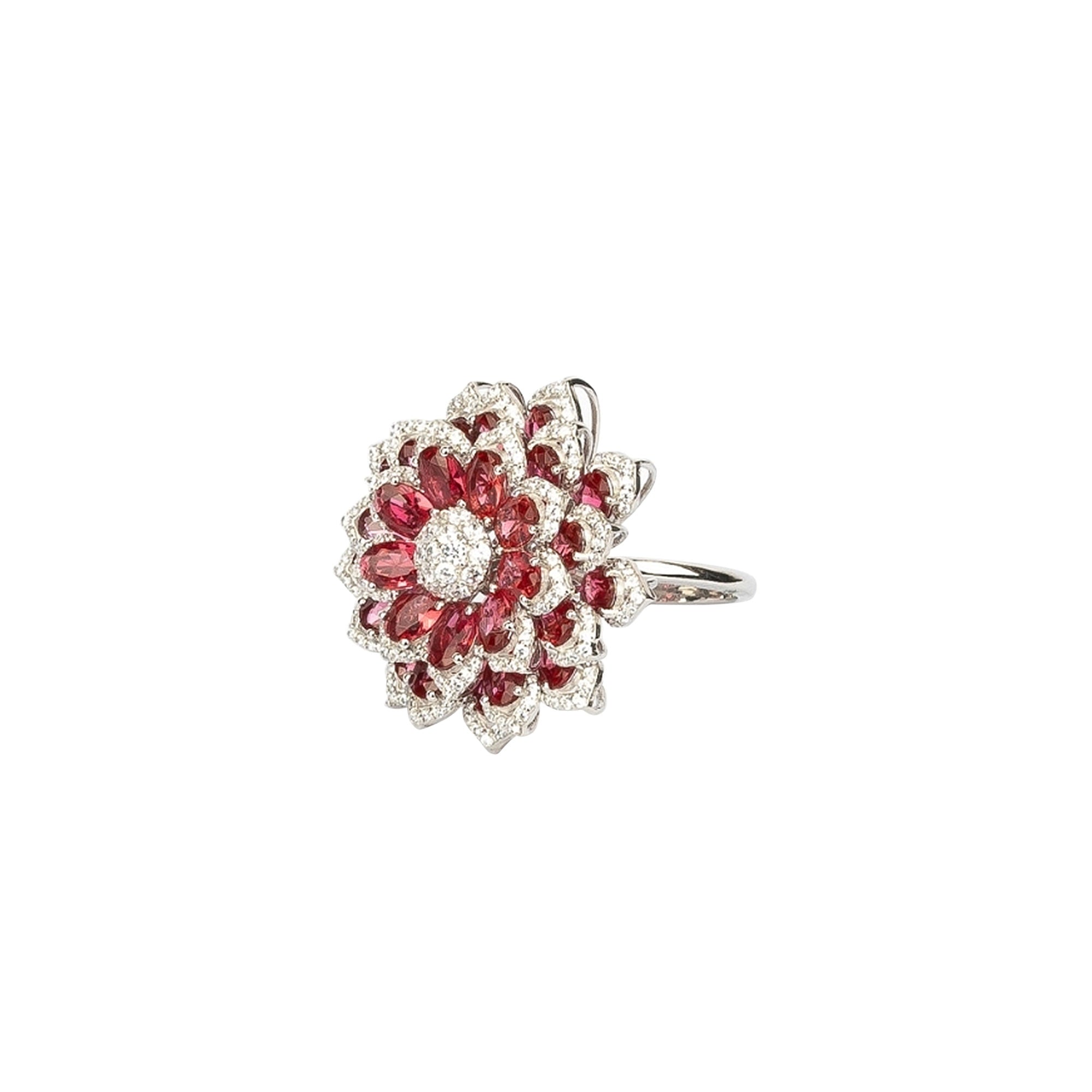 Ruby Lotus Empress Ring