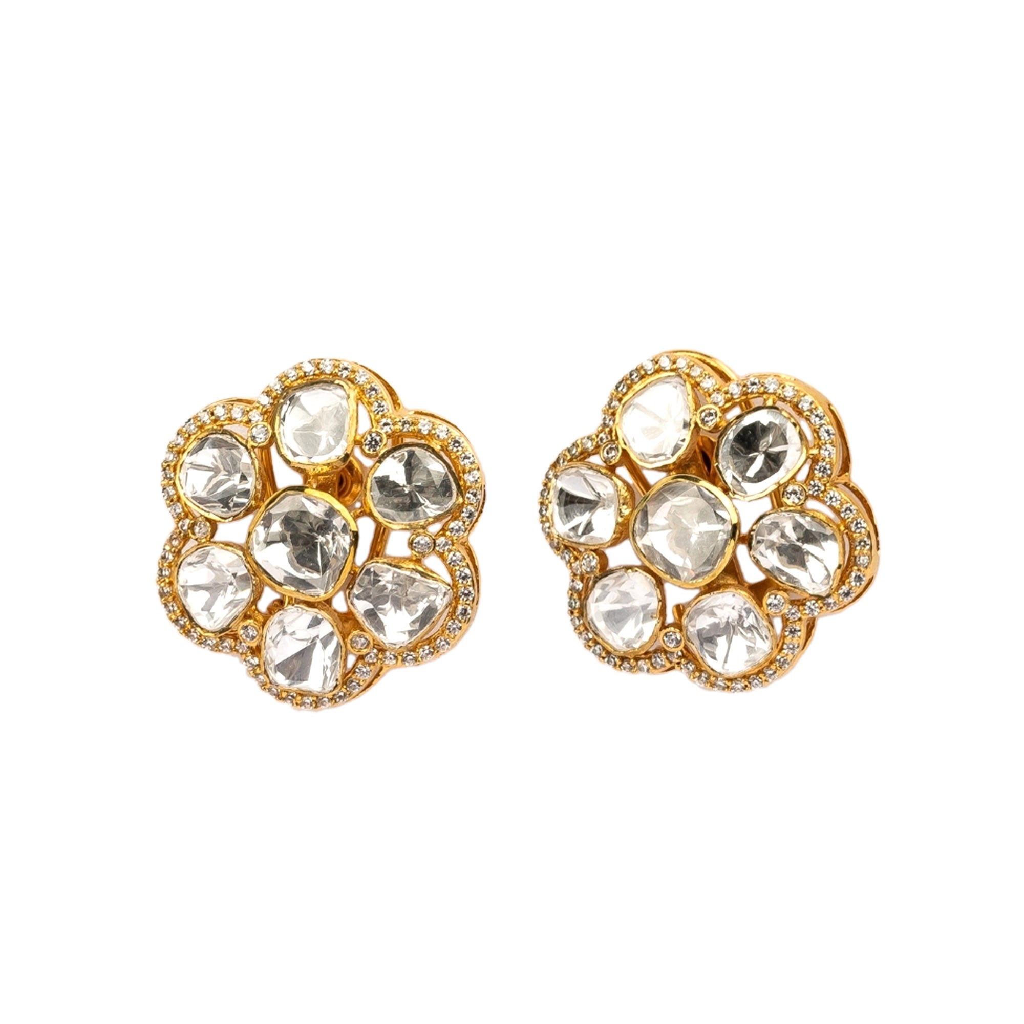 Floral Round Earring