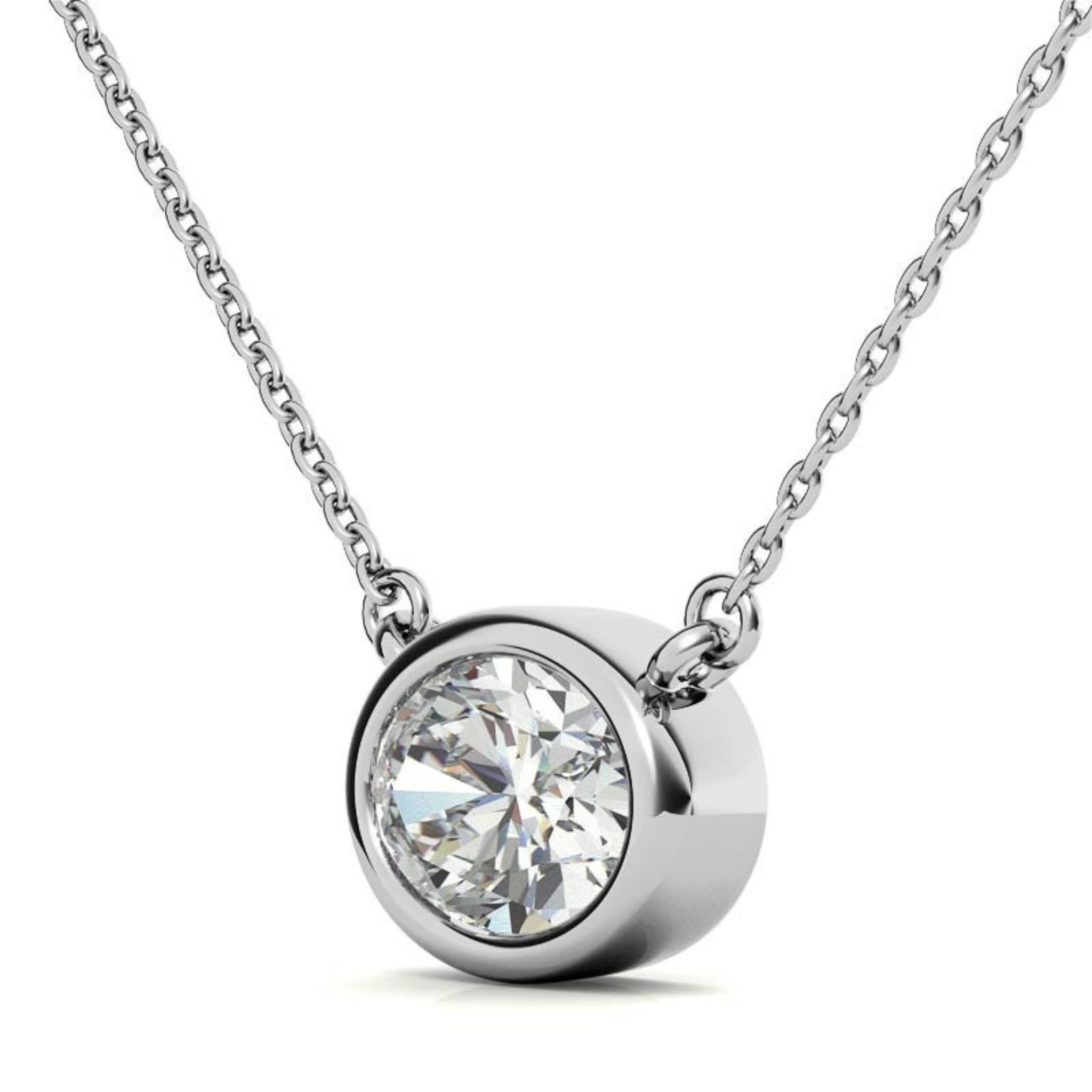 Sterling Silver Oval Cut Pendant
