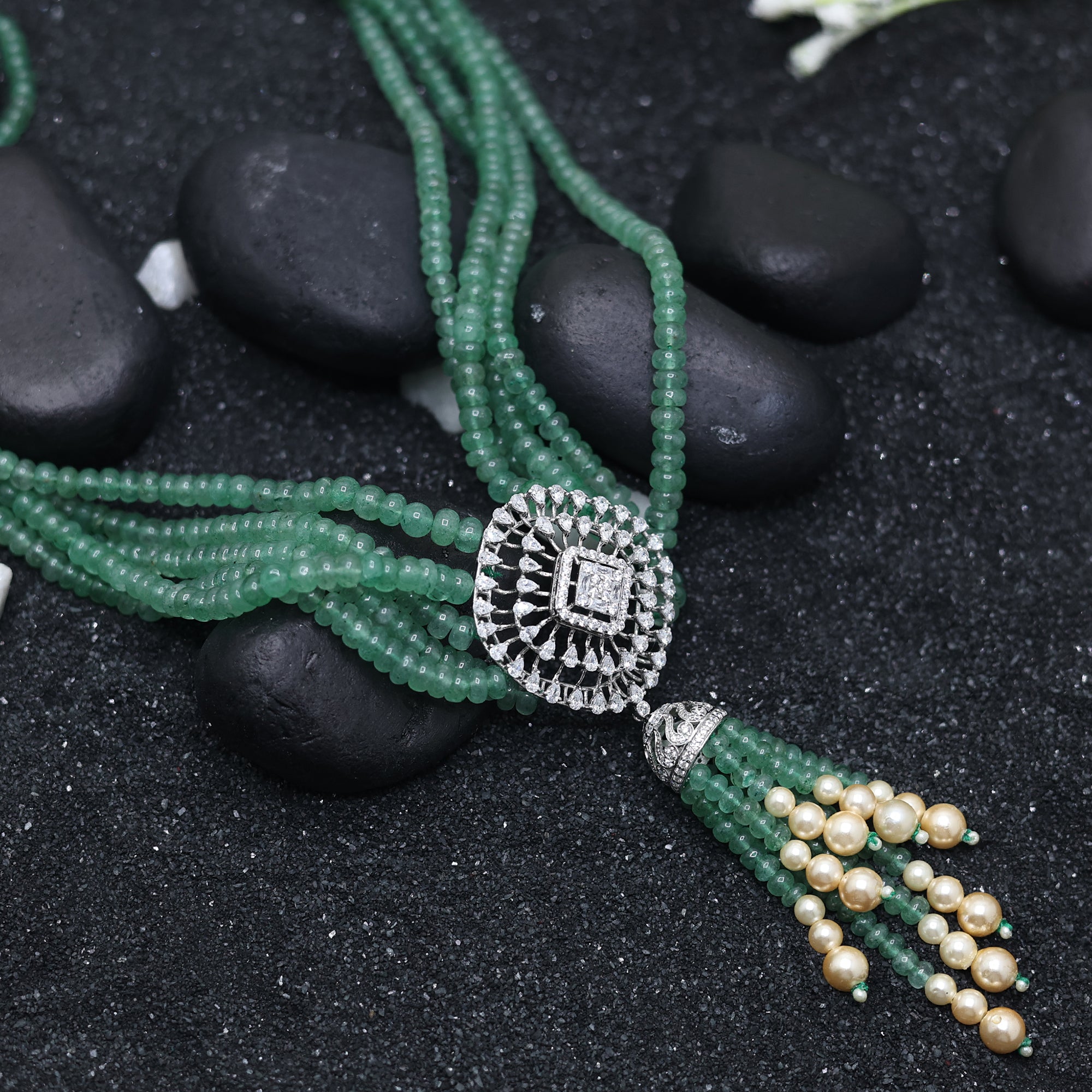 Executive Multi Layered Beaded Necklace