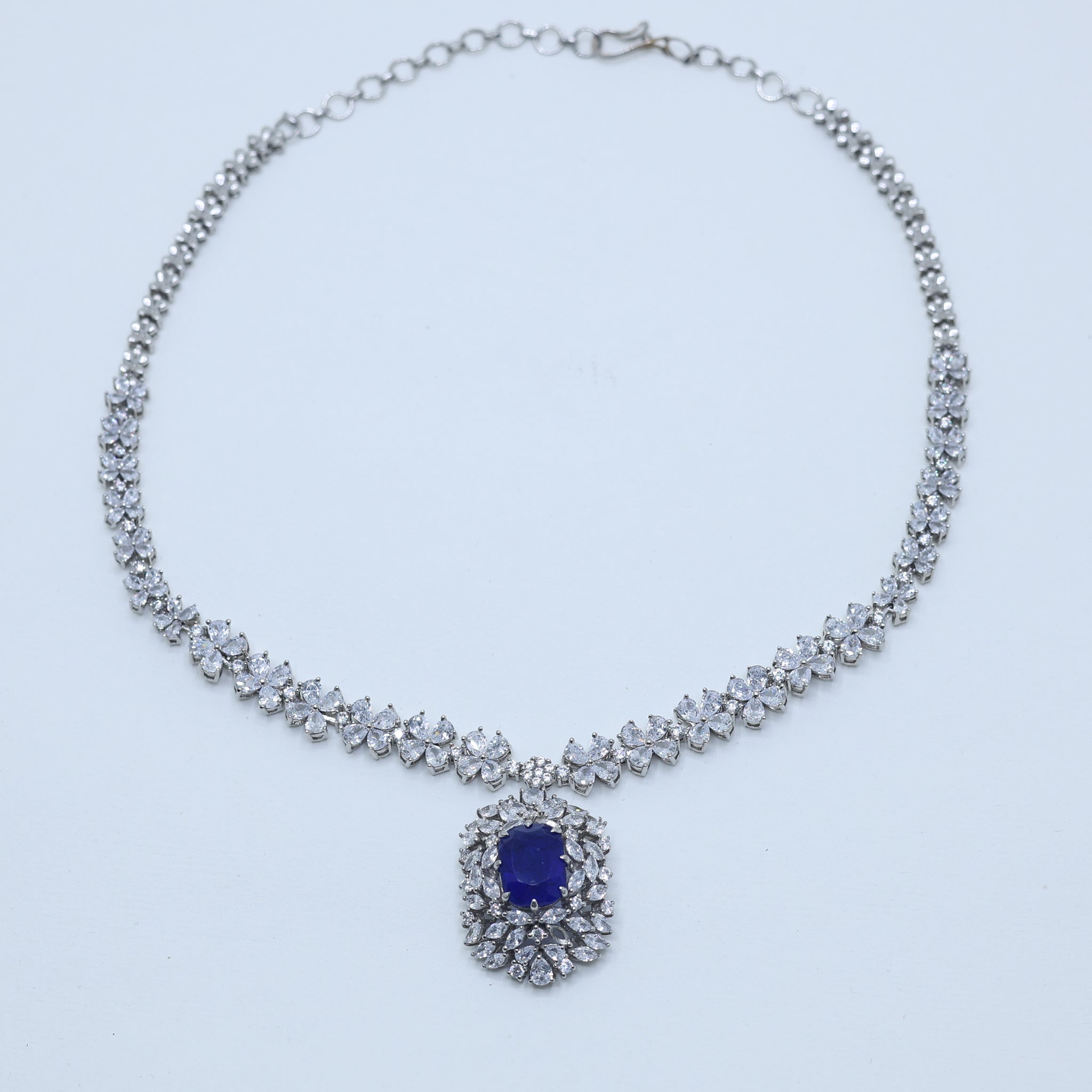 Luxury Sapphire and Diamond Necklace