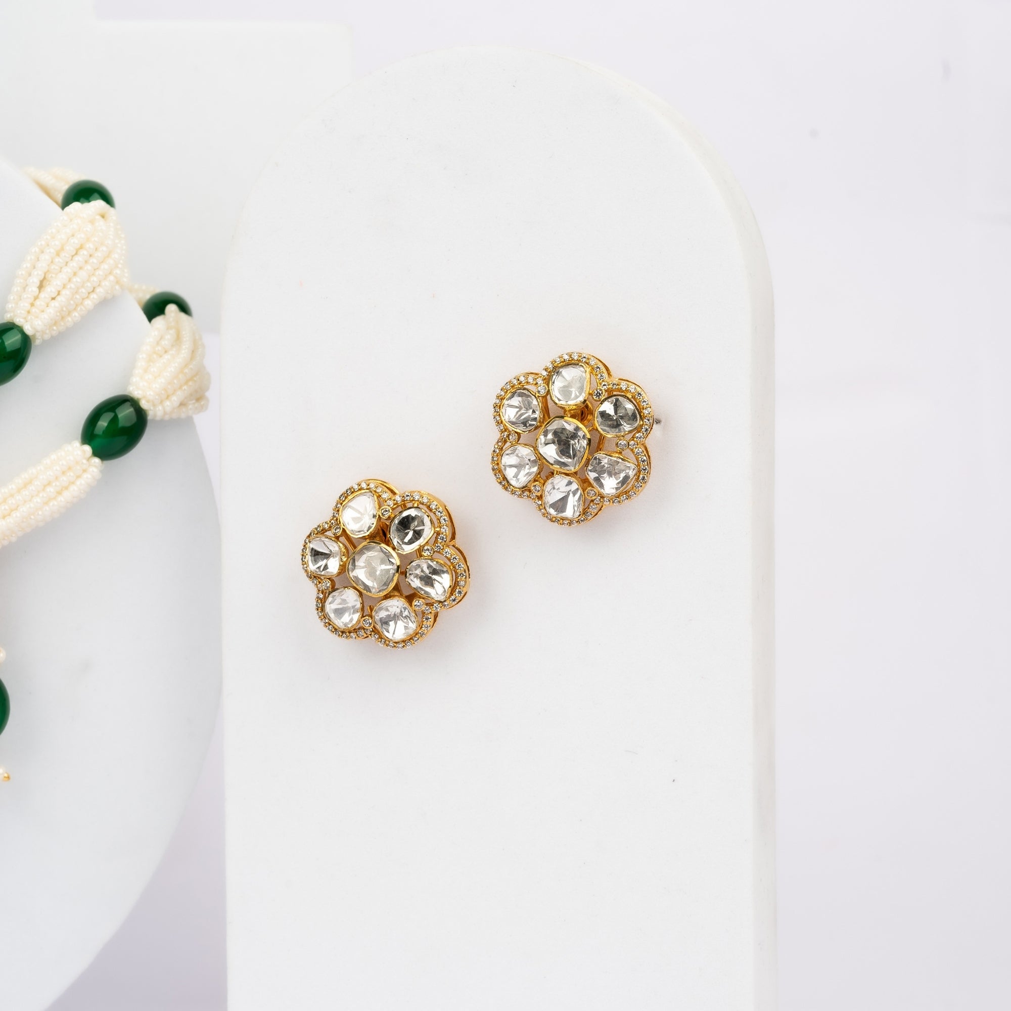 Floral Round Earring