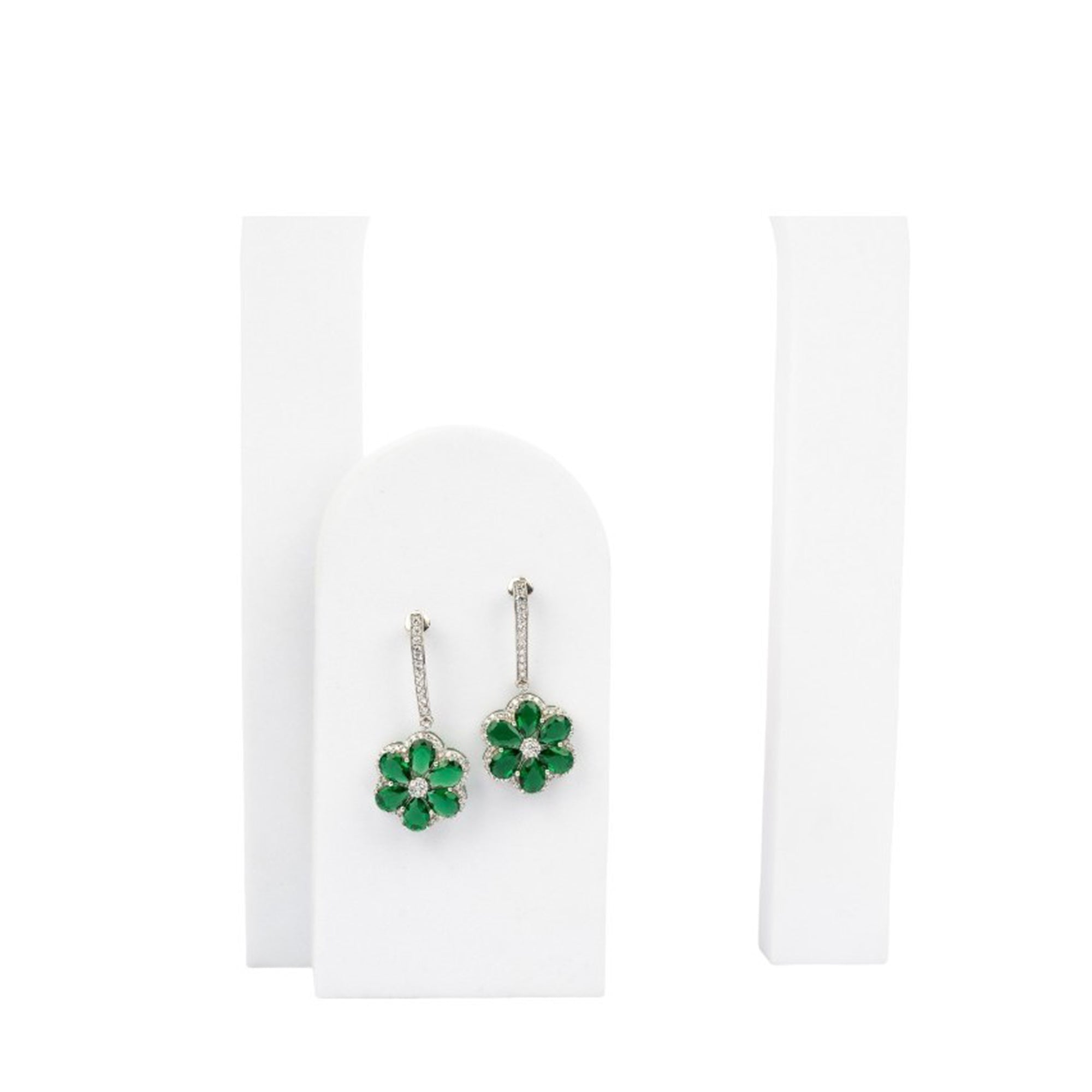 Emerald Green Floral Earring