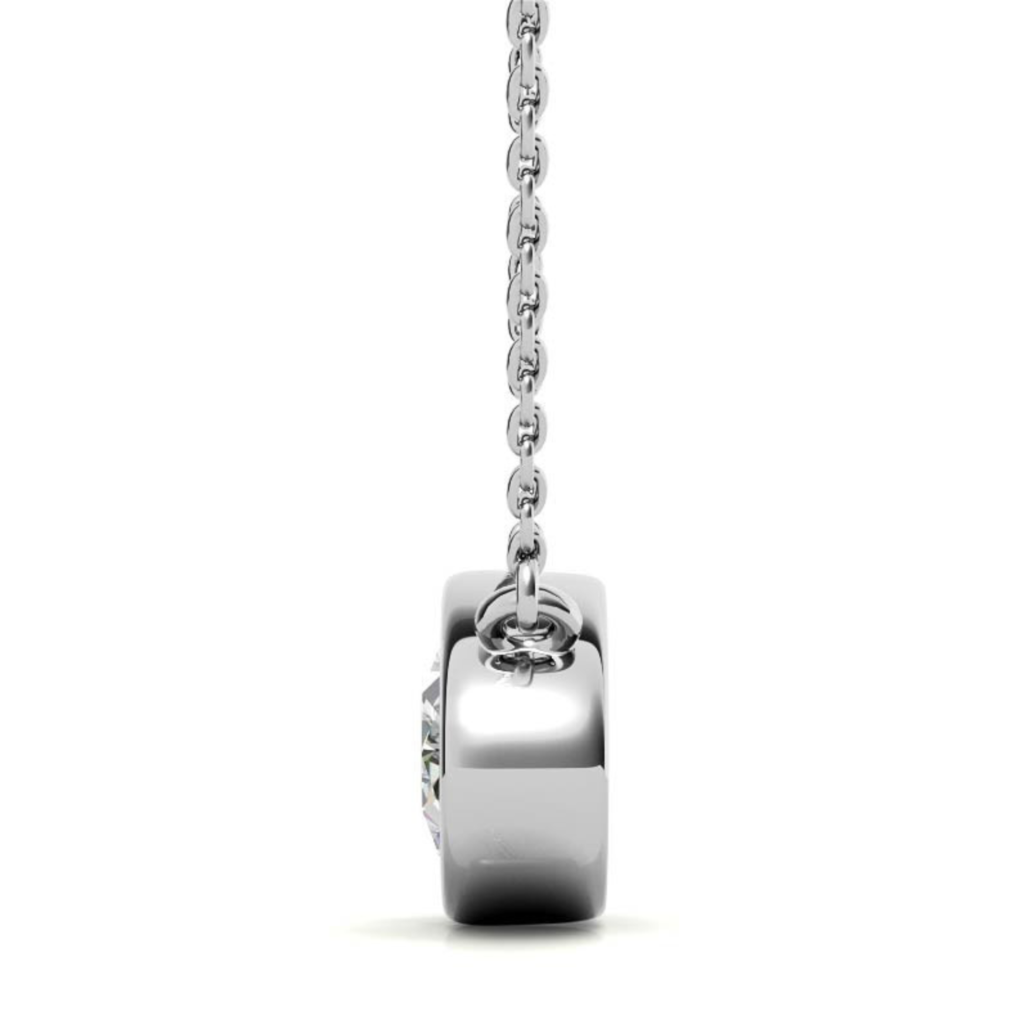 Sterling Silver Oval Cut Pendant