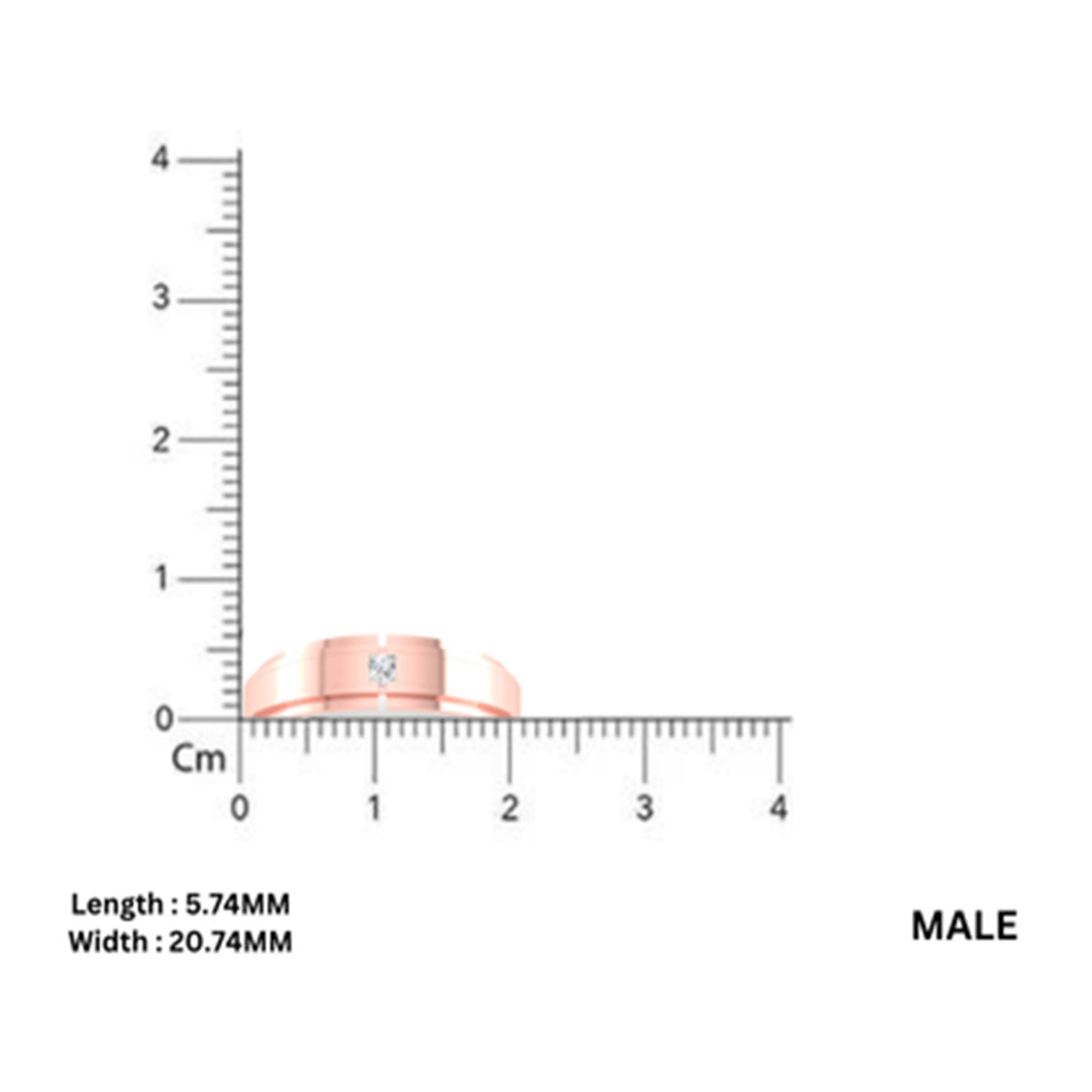 Rose Gold Couple Band