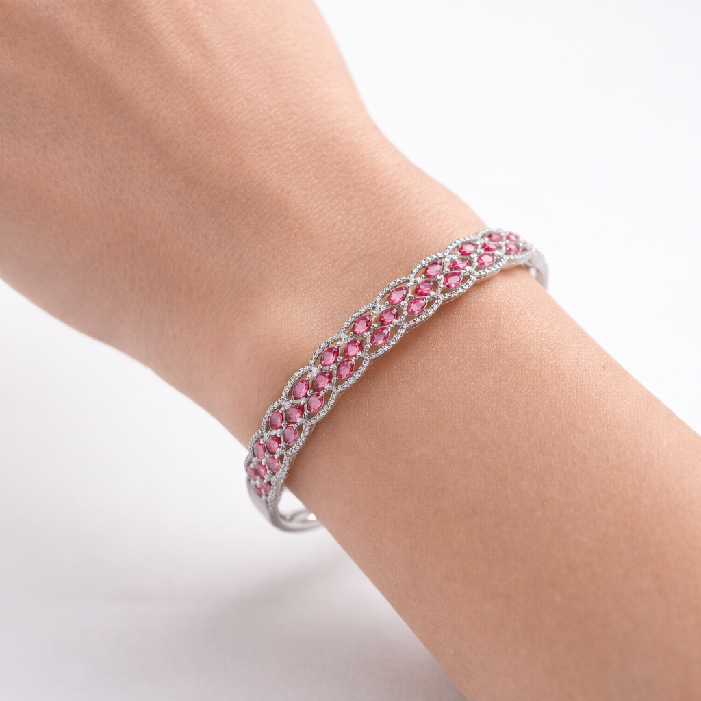 Marquise Ruby Openable Bracelet