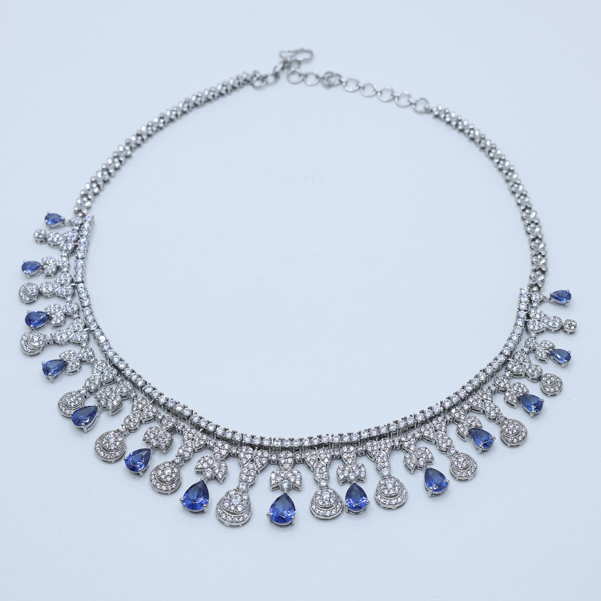 Queen Style Bridal Sapphire Necklace