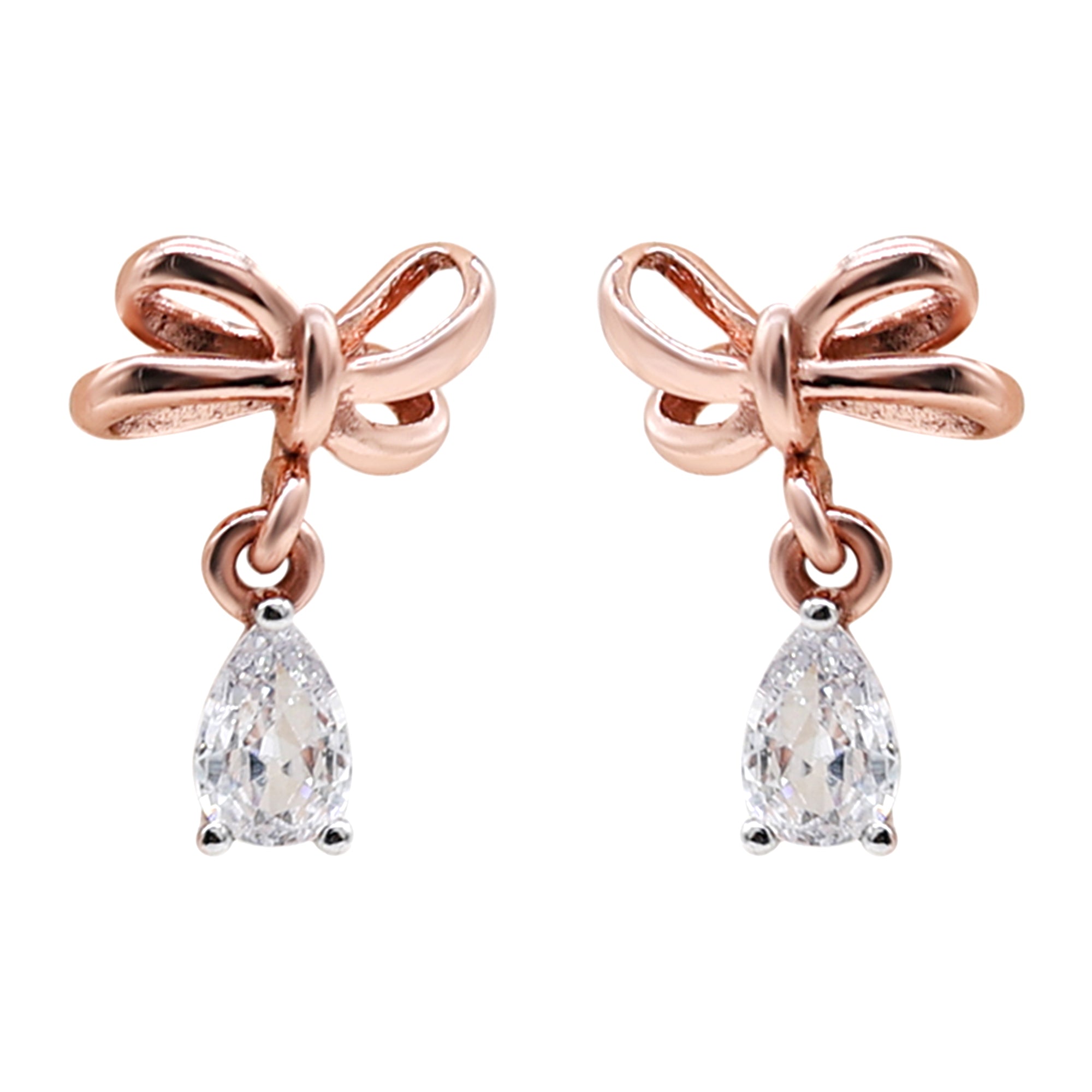 Classic Teardrop Bow Earrings