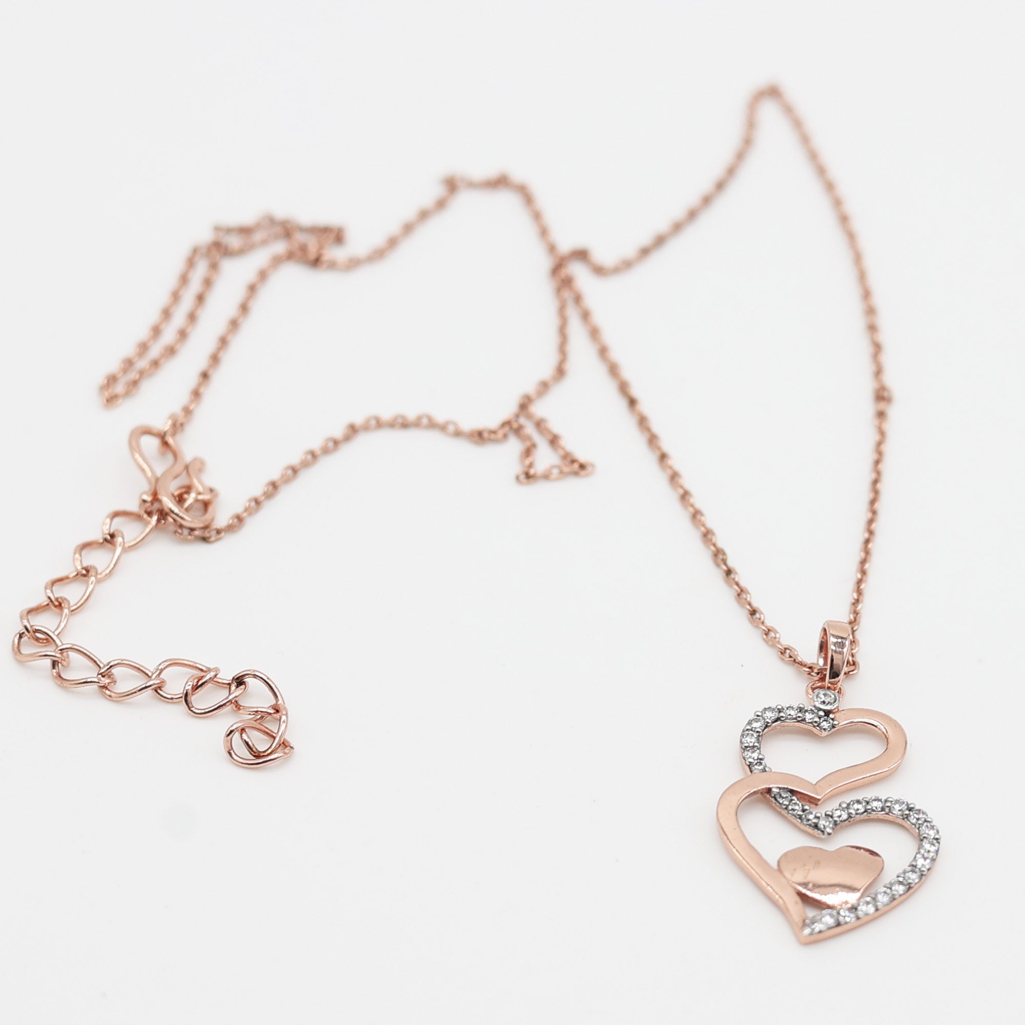 Shimmering Triple Heart Pendant