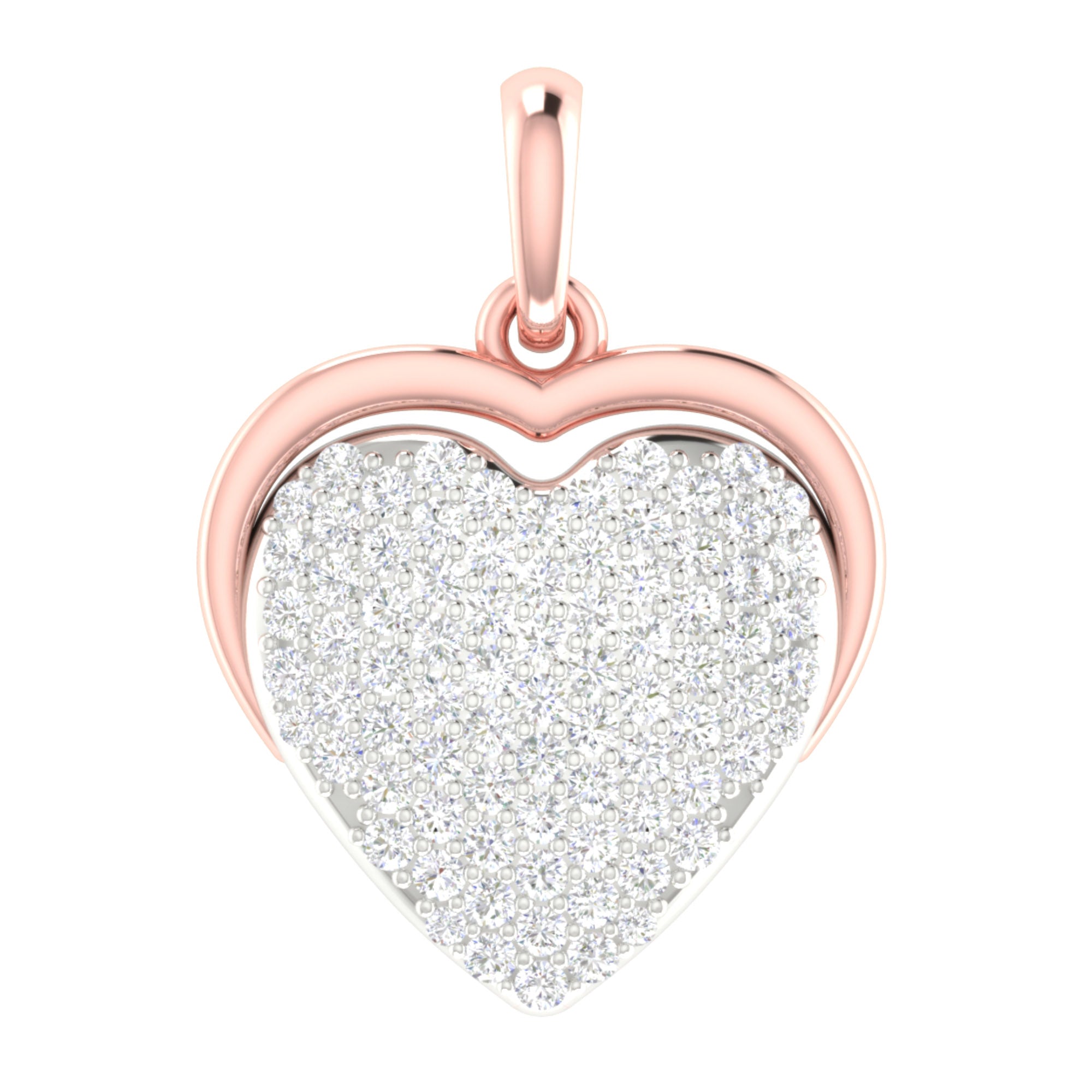 Heart Diamond Pendant for Women