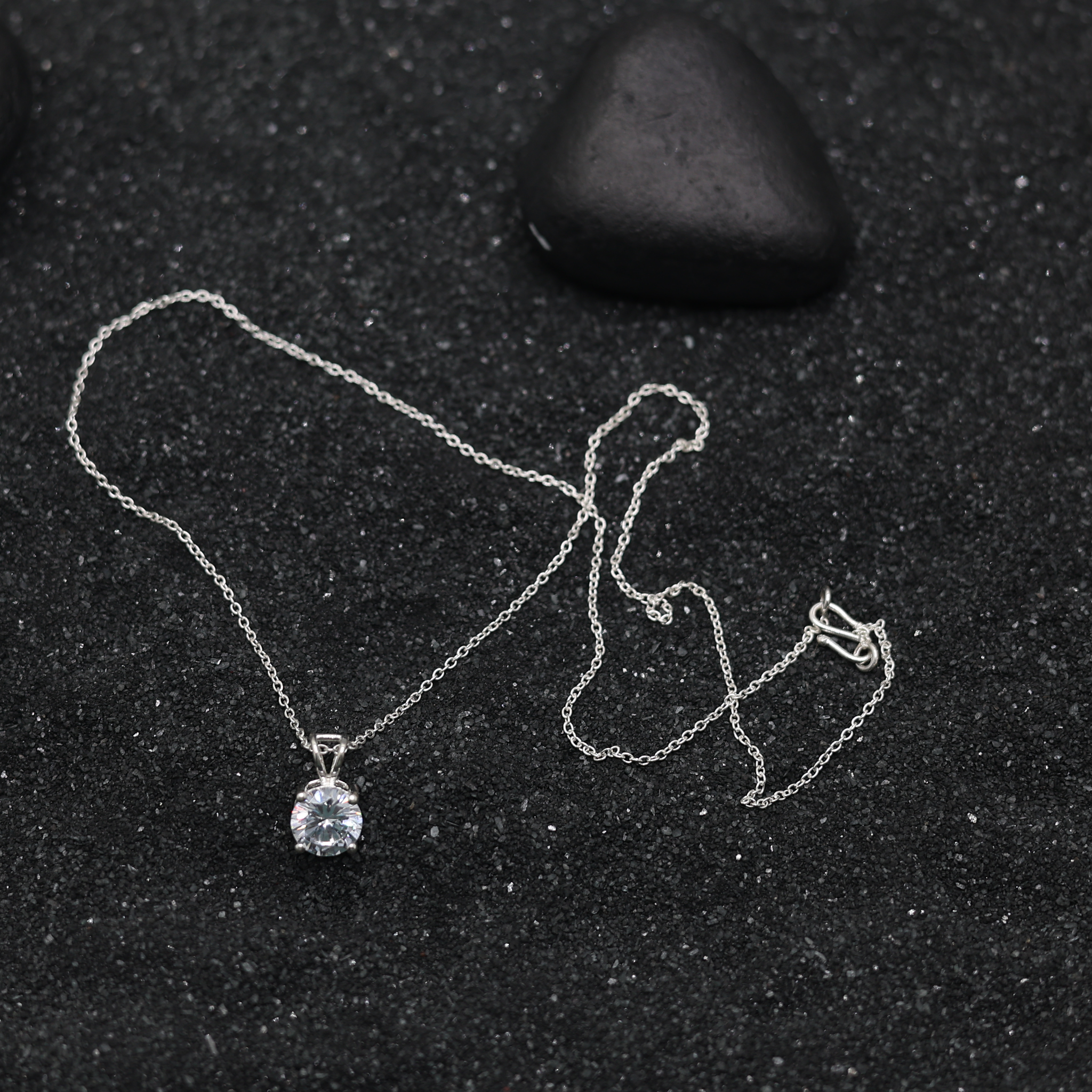 Crystal White Gold Plated Pendant