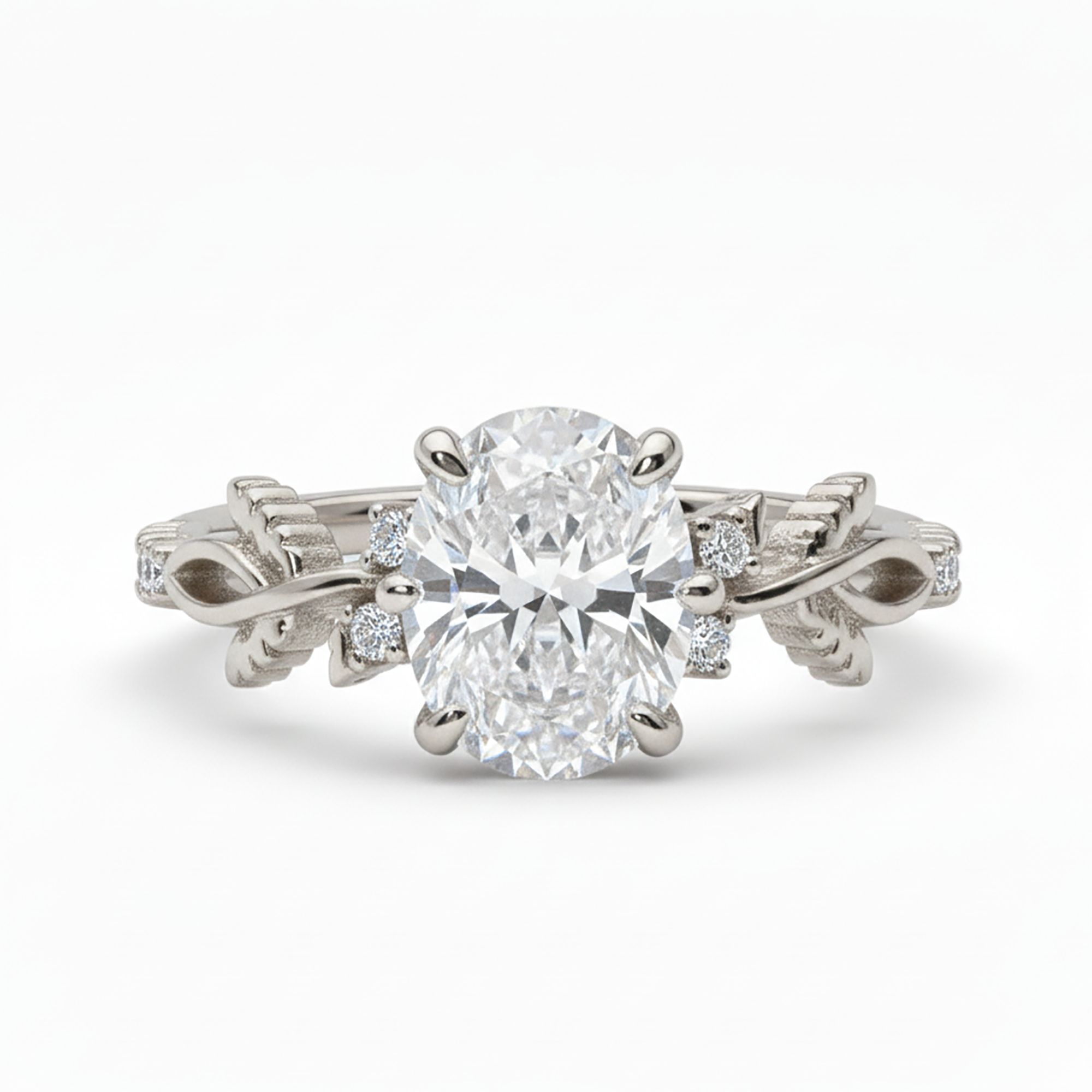 Leafy Elegance Silver Ring