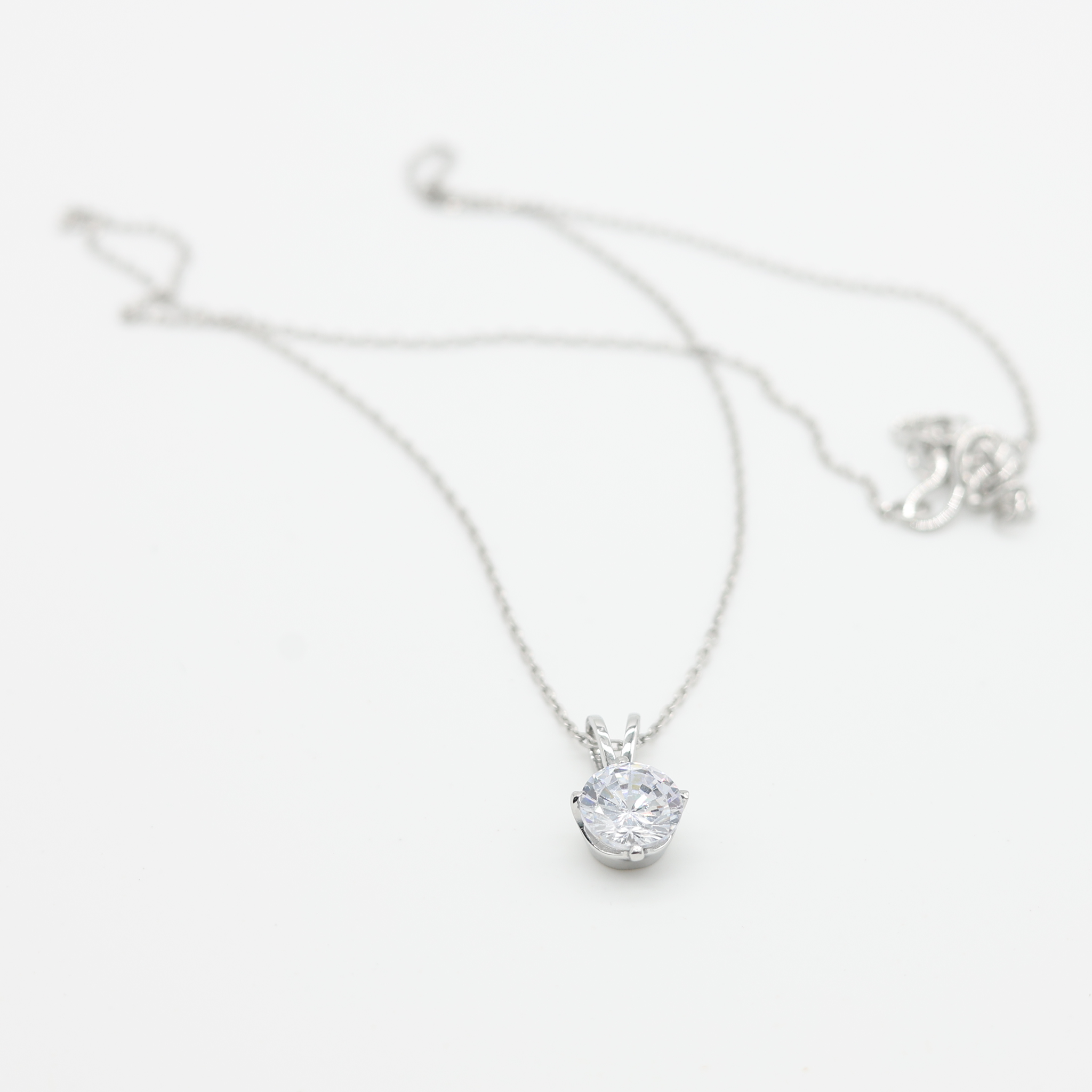 Crystal White Gold Plated Pendant