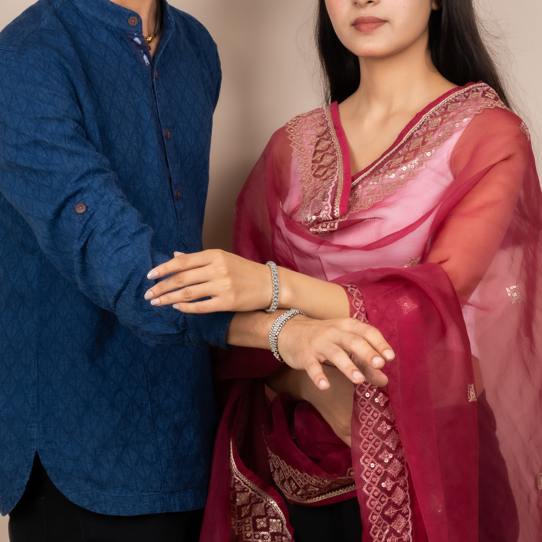 Celebrating Tradition with Modern Elegance Silver Rakhi / Friendship Band
