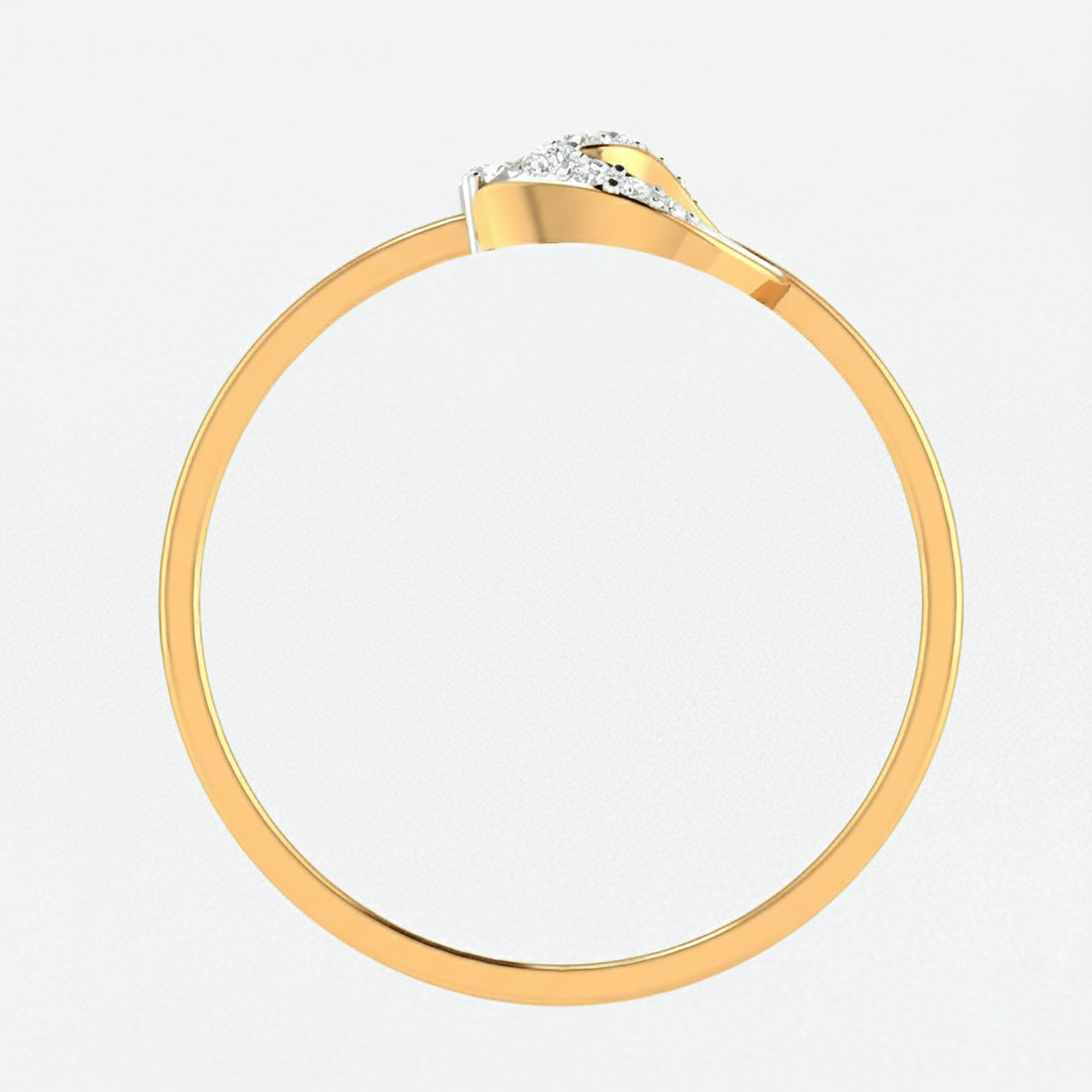 Abstract Leaf Adjustable Ring