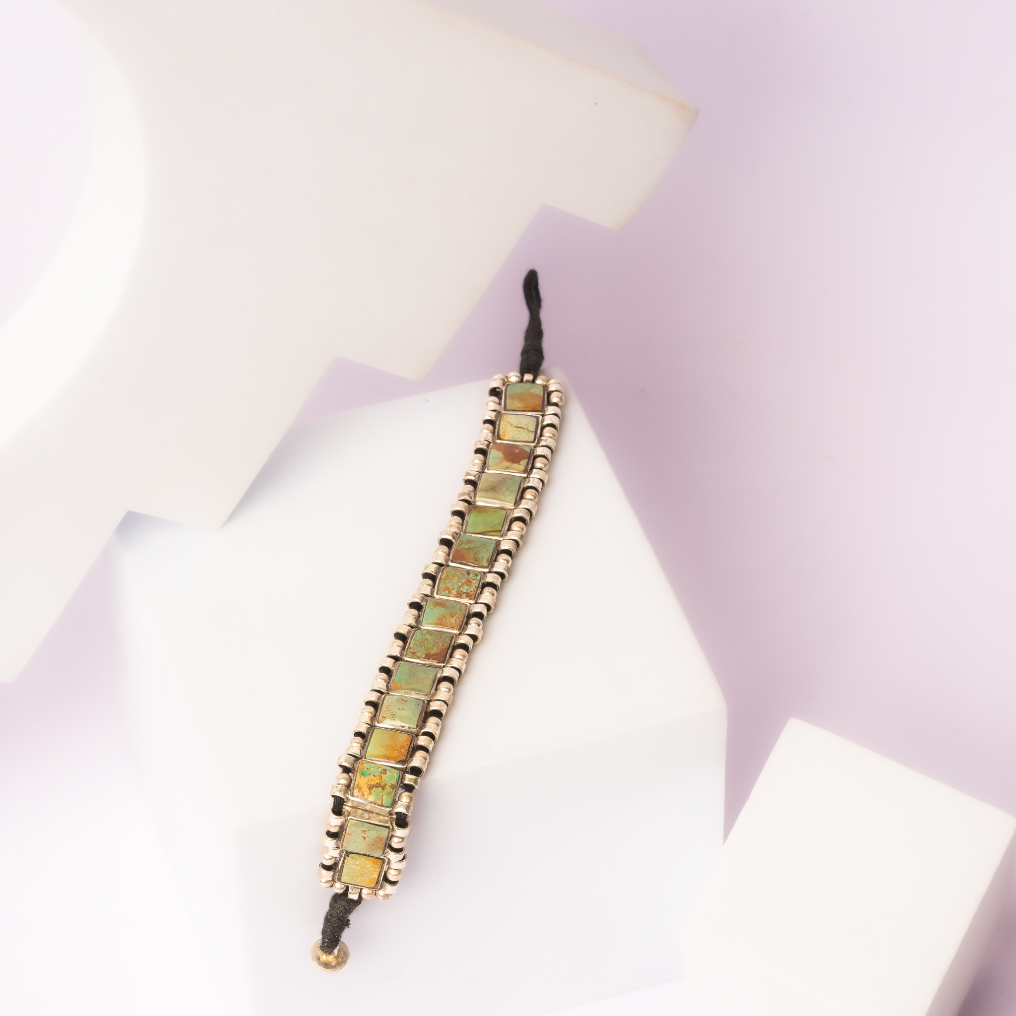 Turquoise Grace Silver Rakhi / Friendship