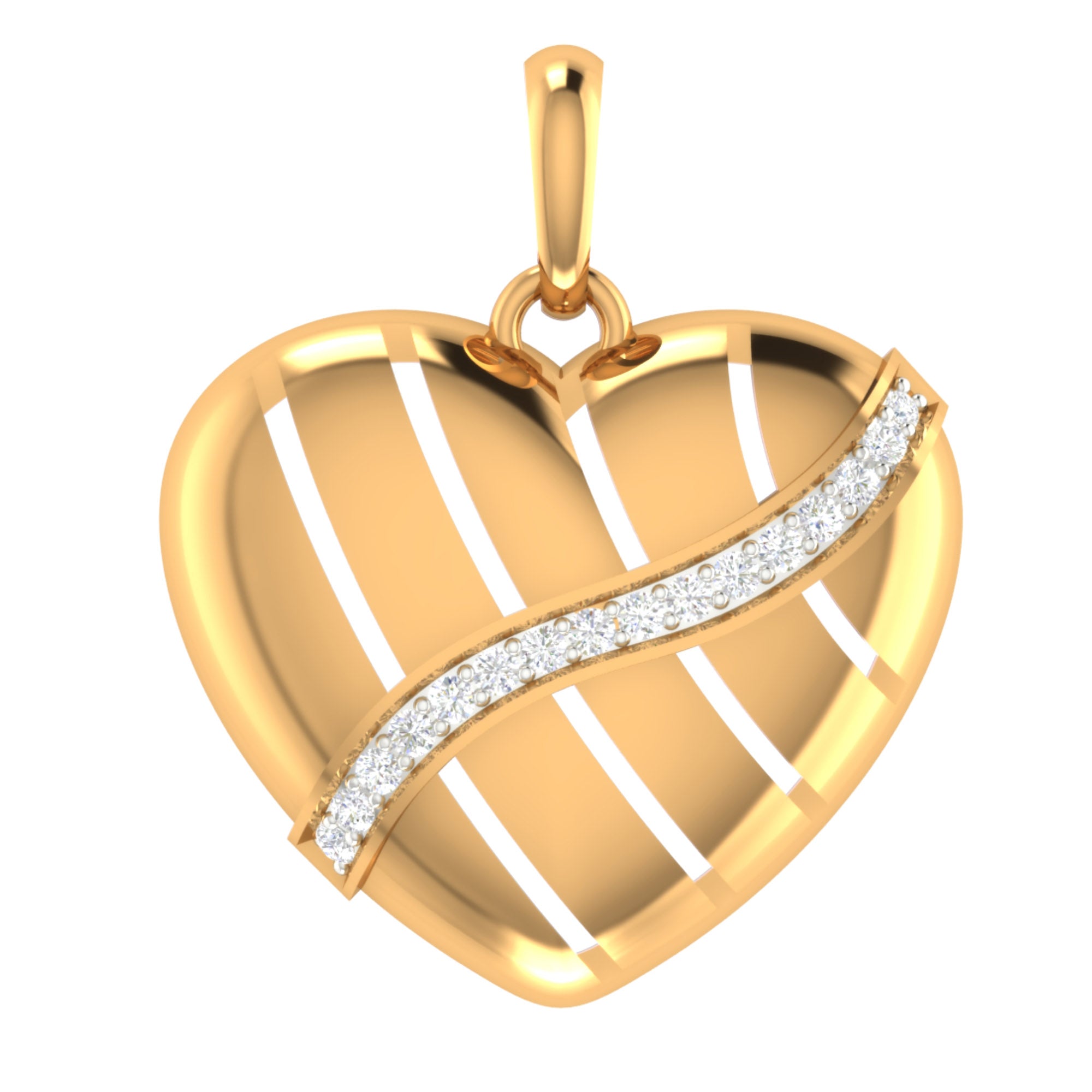 Women's Gold Plated Heart Pendant