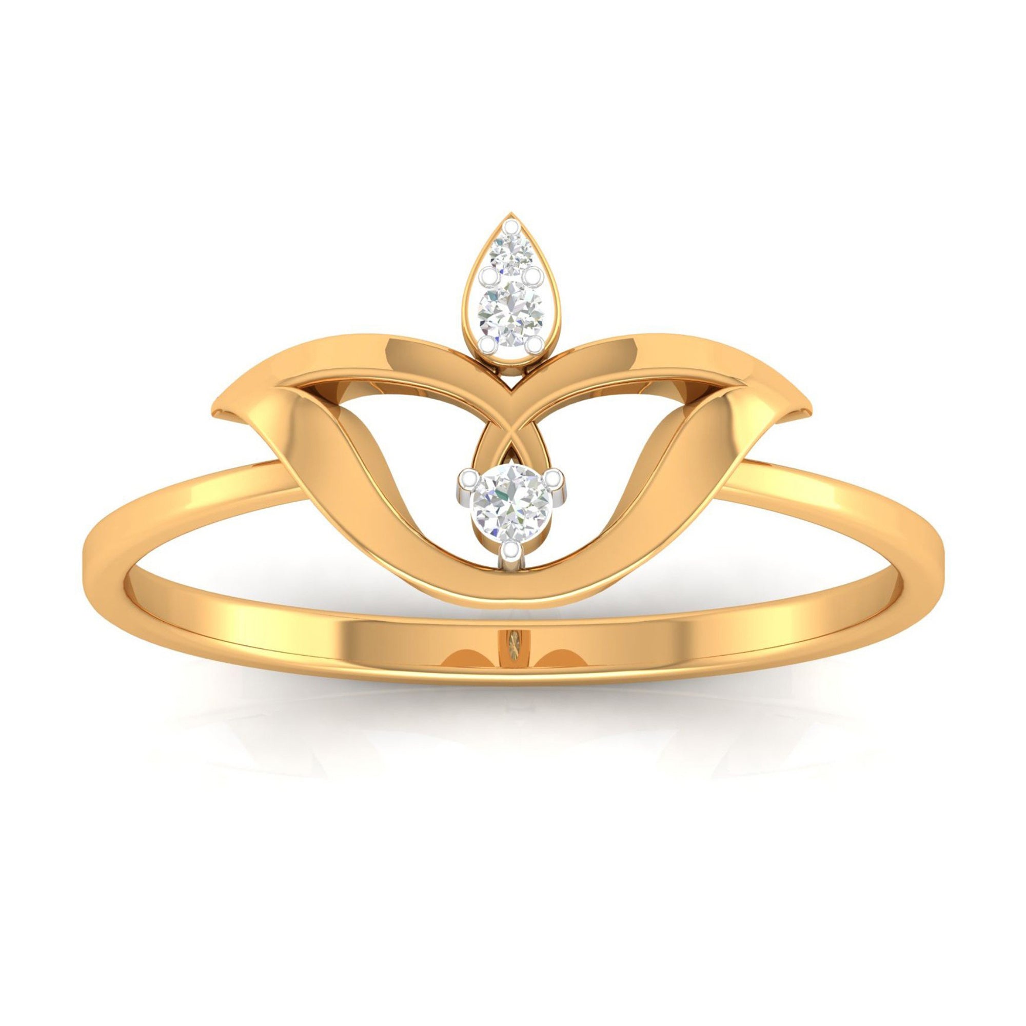 Minimalist Lotus Flower Ring