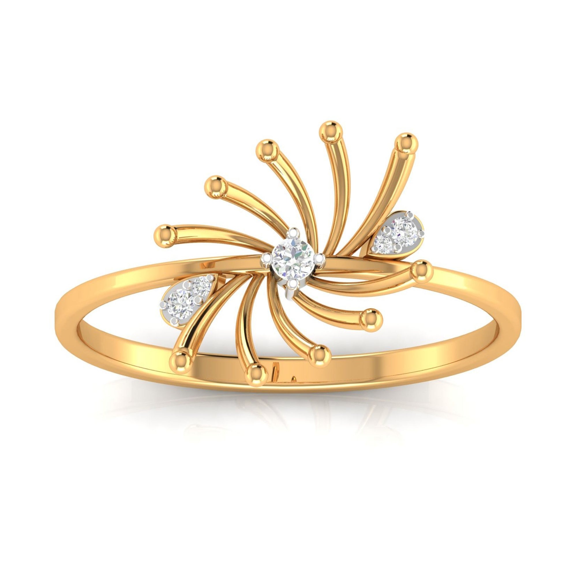 Stylish Burst Design Ring
