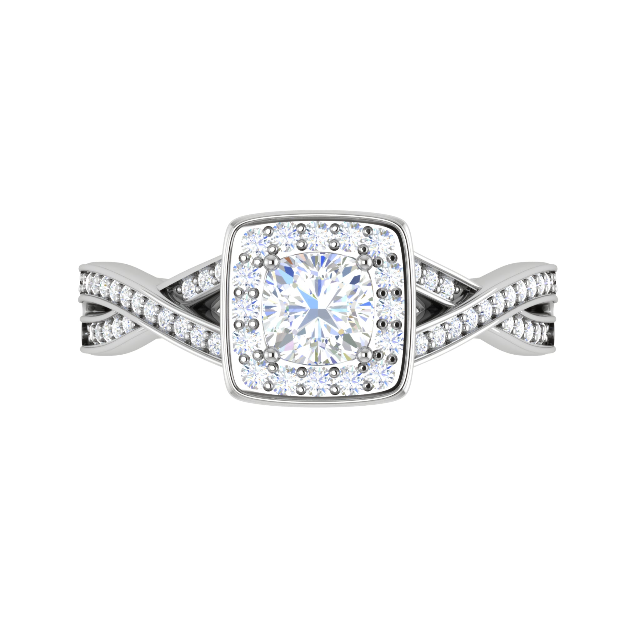 Crossover American Diamond Ring