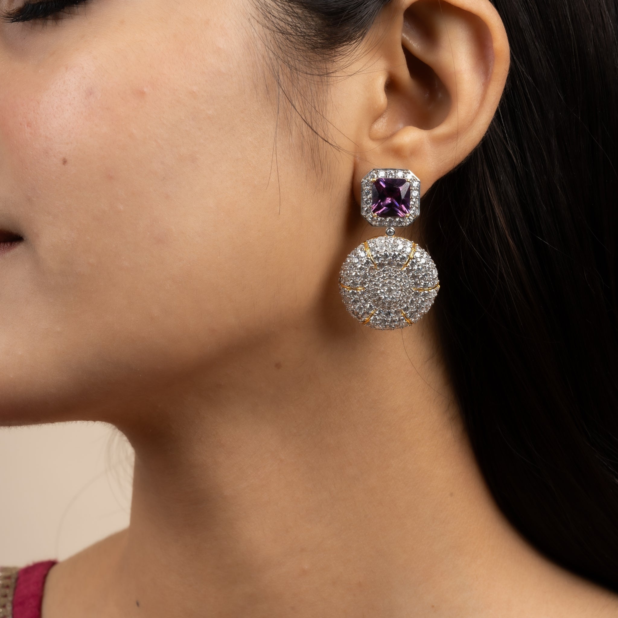 Amethyst Drop Earrings