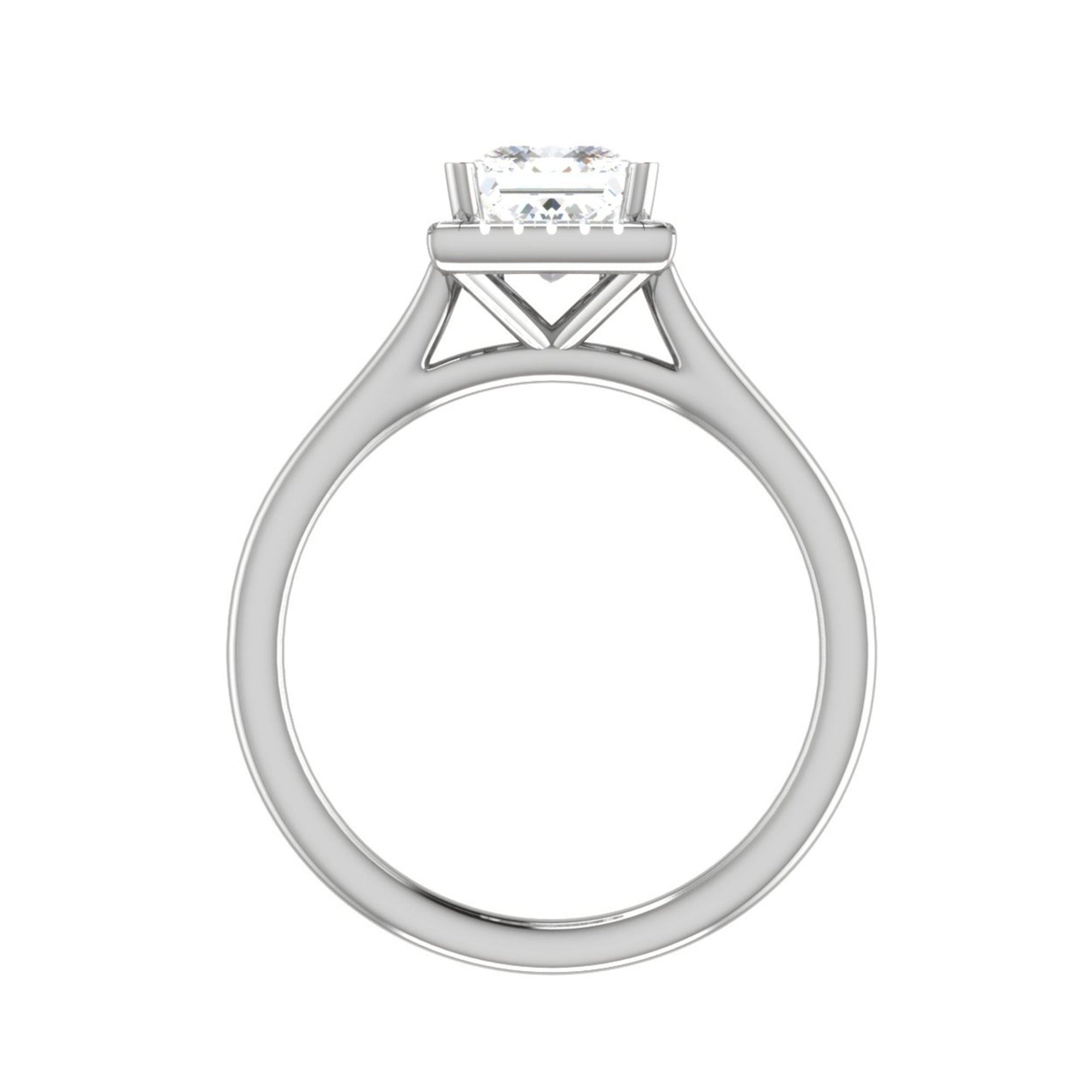 Sterling Silver Princess Cut Ring