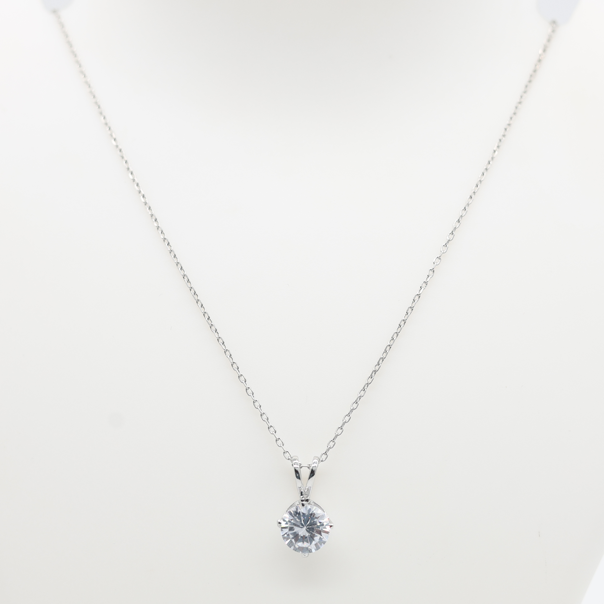 Crystal White Gold Plated Pendant