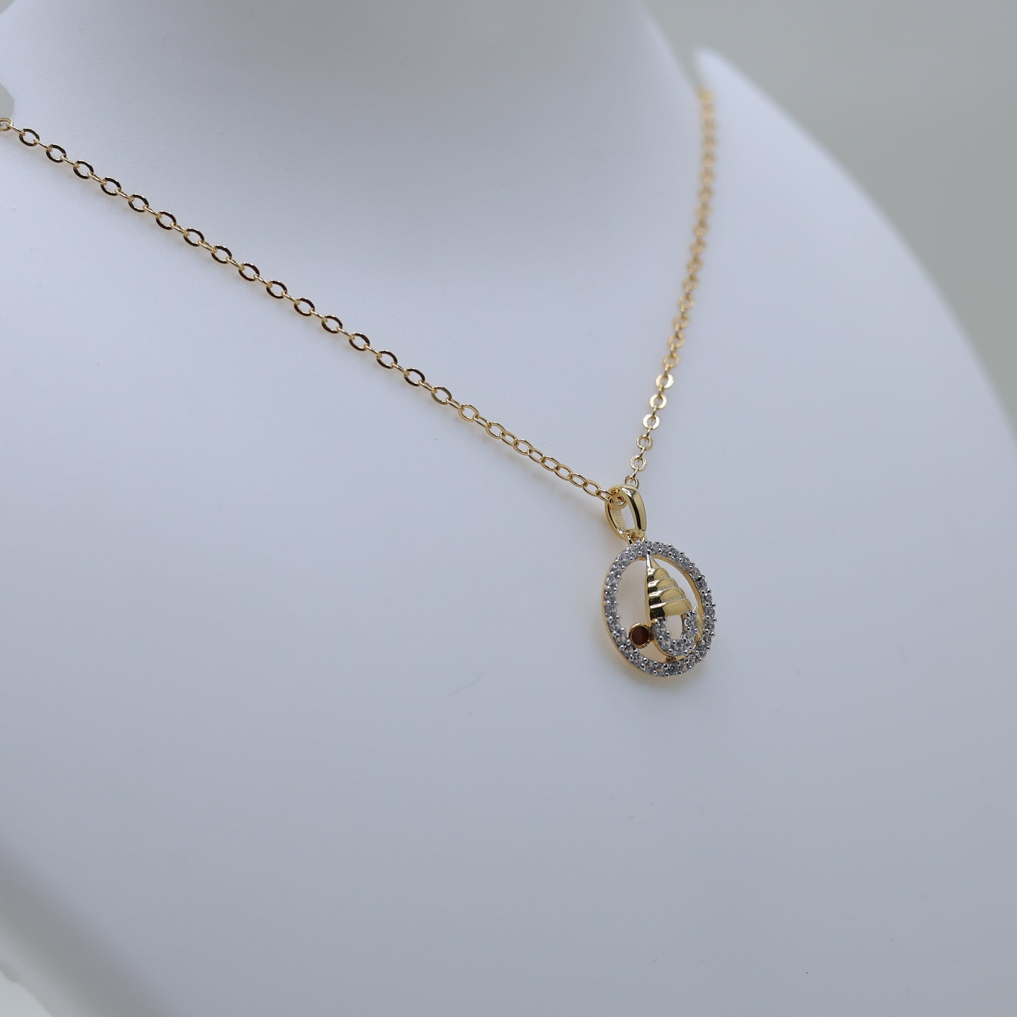 Tirupati Yellow Gold Silver Sparkling Border Pendant For Kids