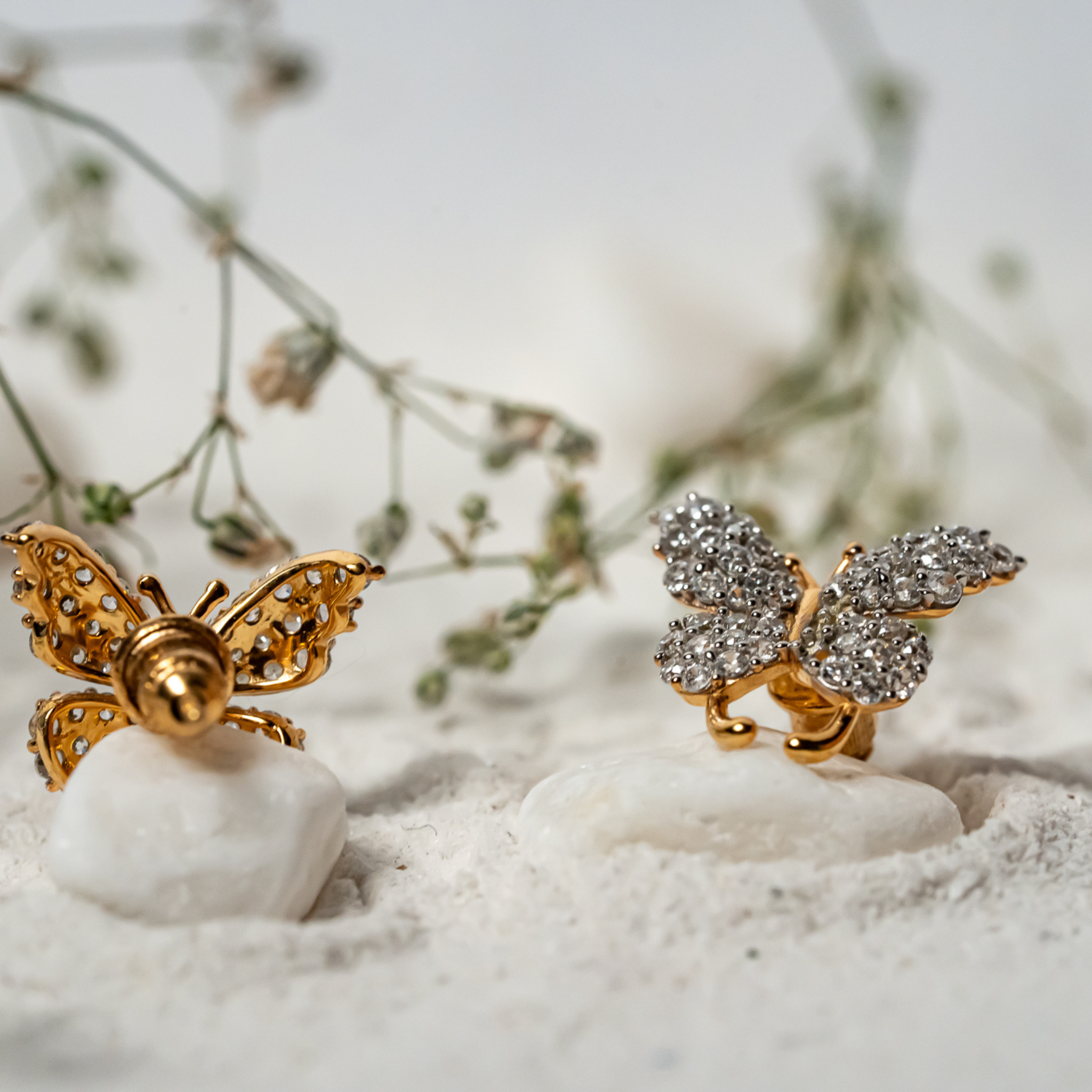 Elegant Butterfly Stud Earrings