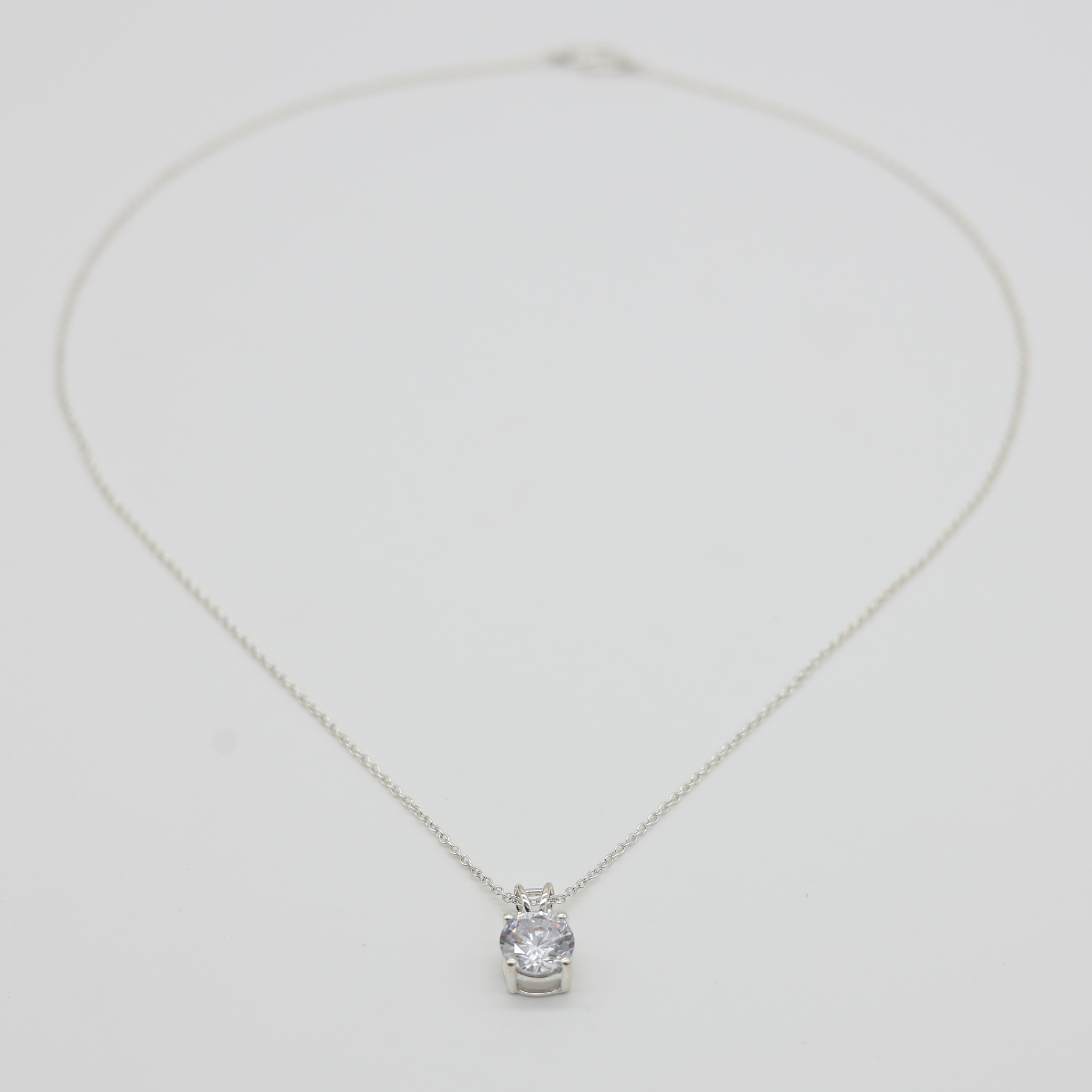 Crystal White Gold Plated Pendant