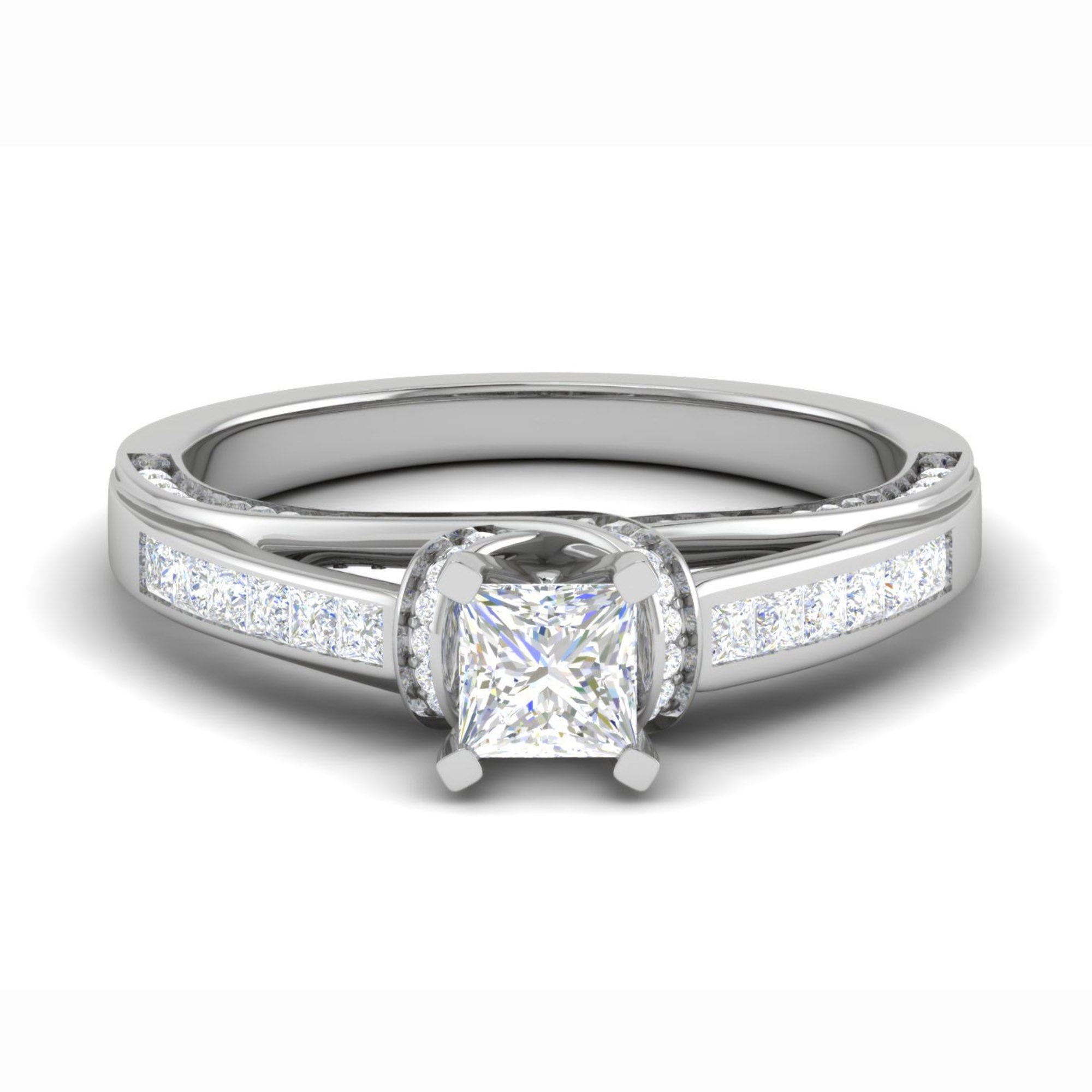 Princess Diamond Proposal Ring