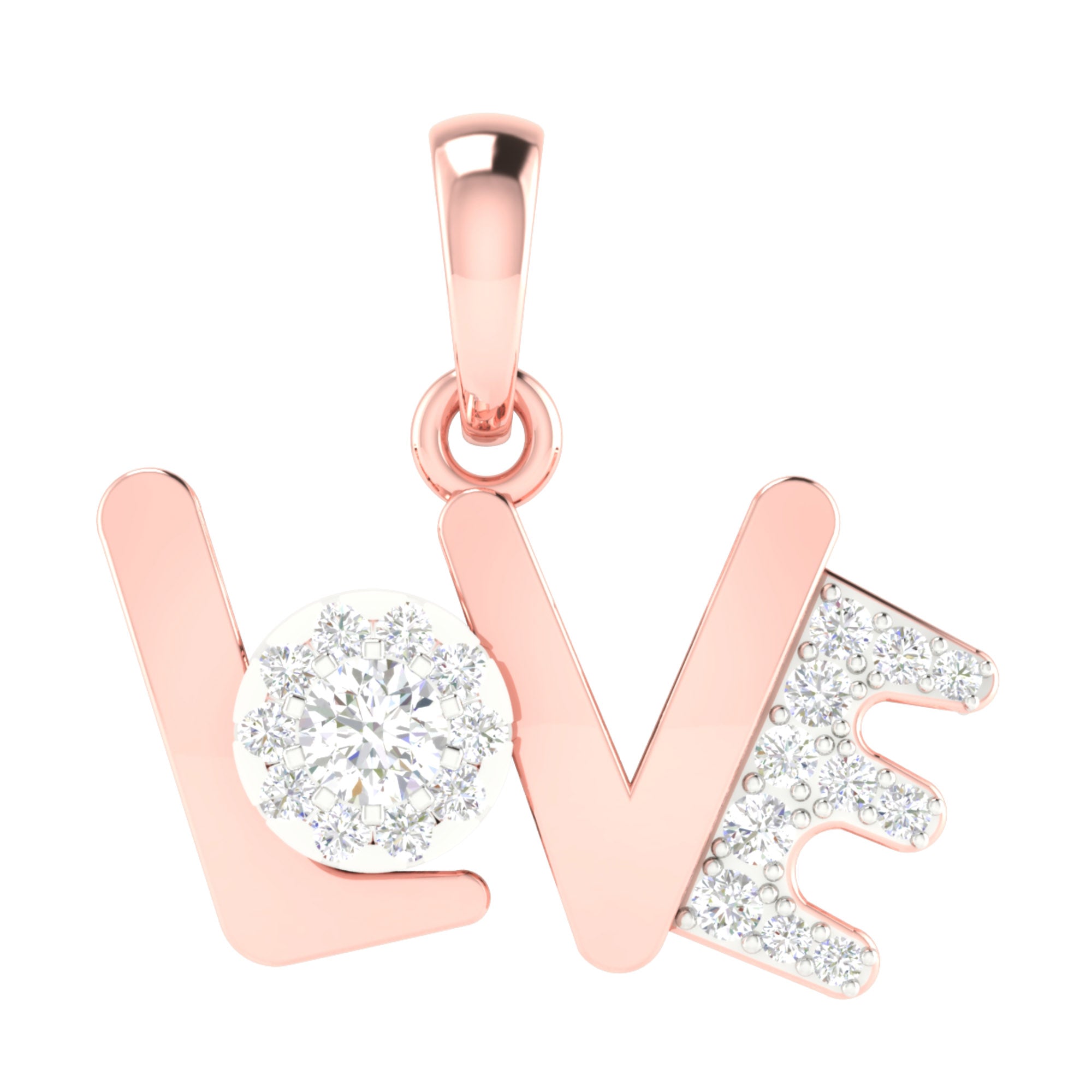 Elegant Love Script Pendant