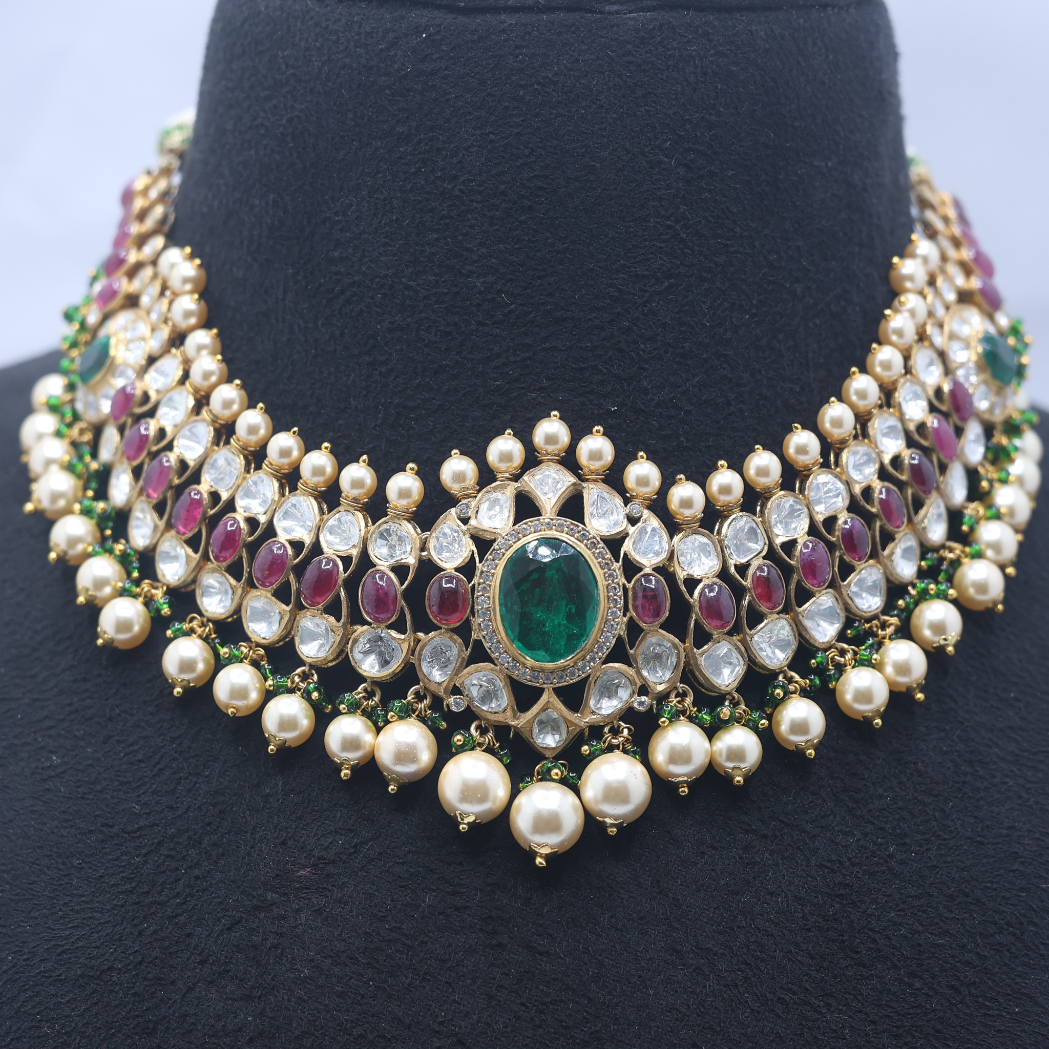 Luxury Gemstone Choker Necklace