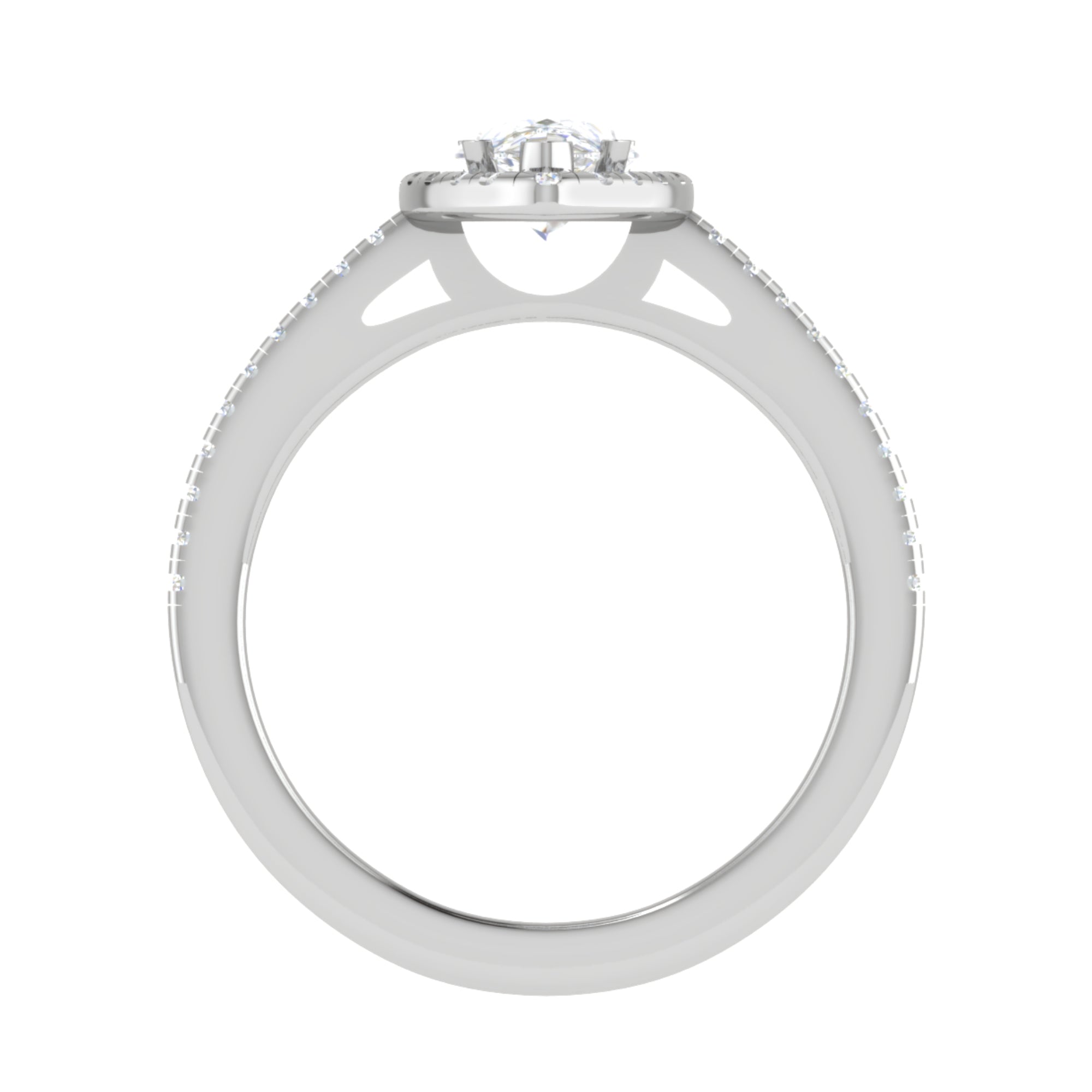 Timeless Pear Shaped Halo Ring