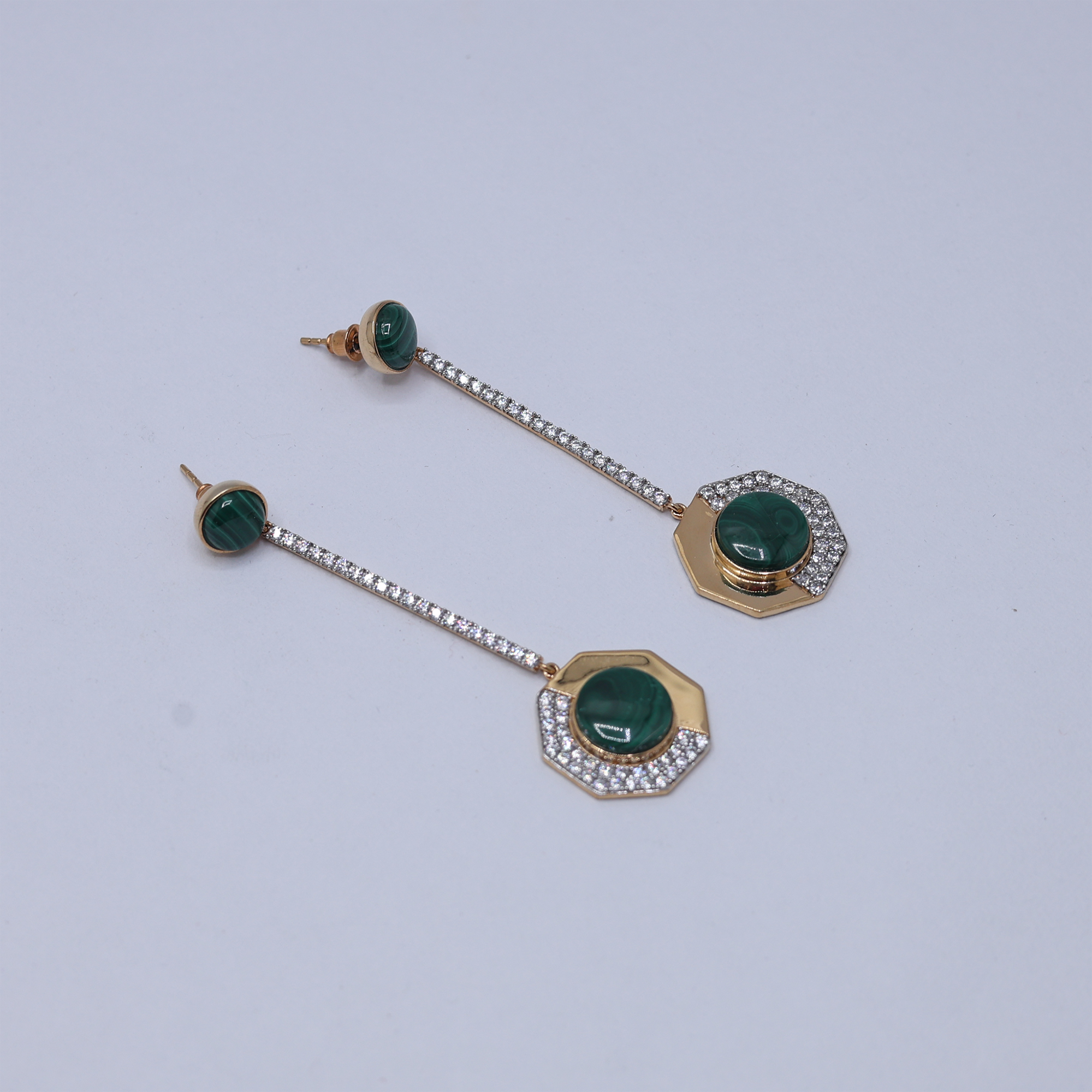 Victoria Yellow Gold Plated Earrings