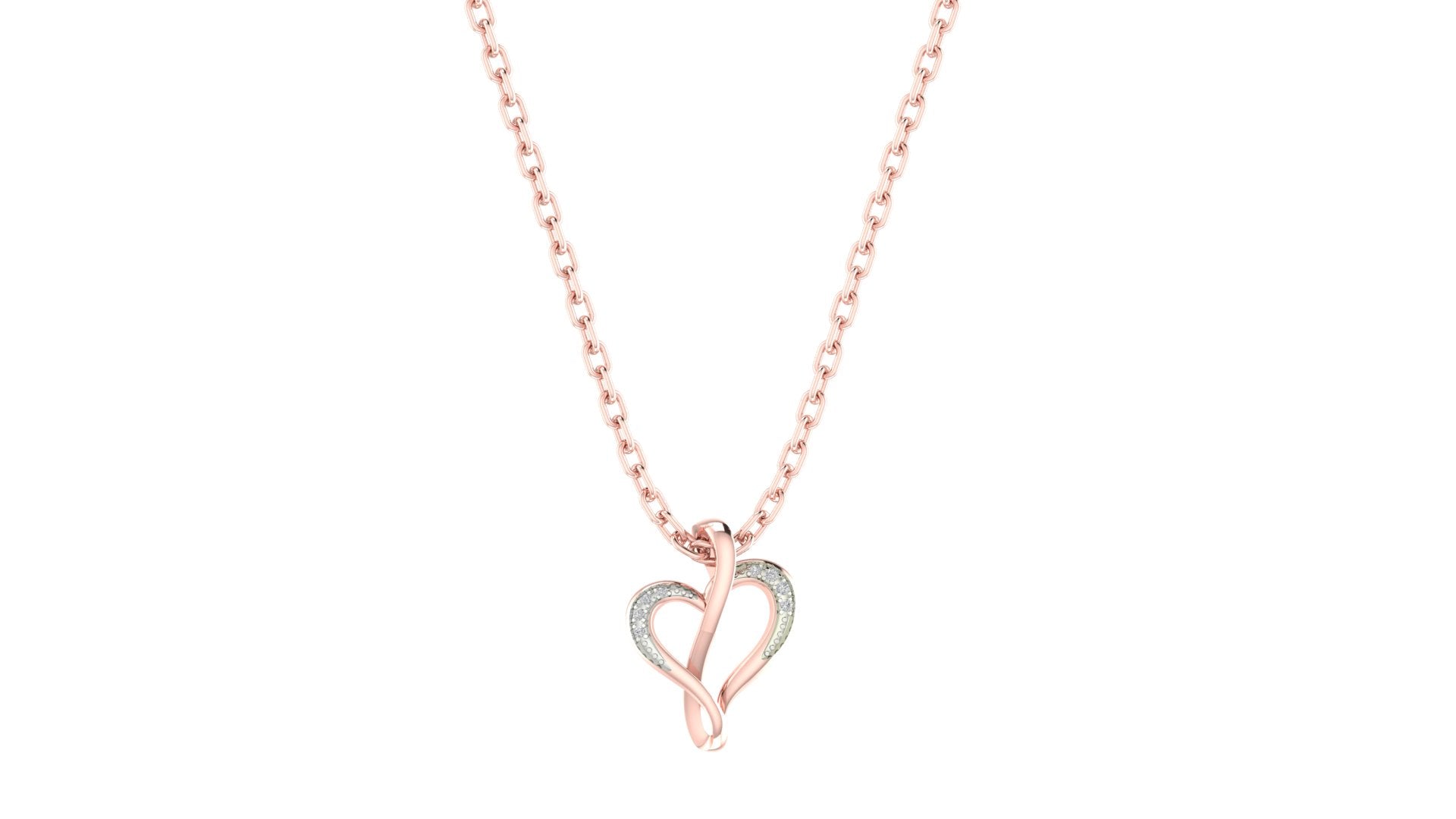 Rose Gold Plated Heart Pendant
