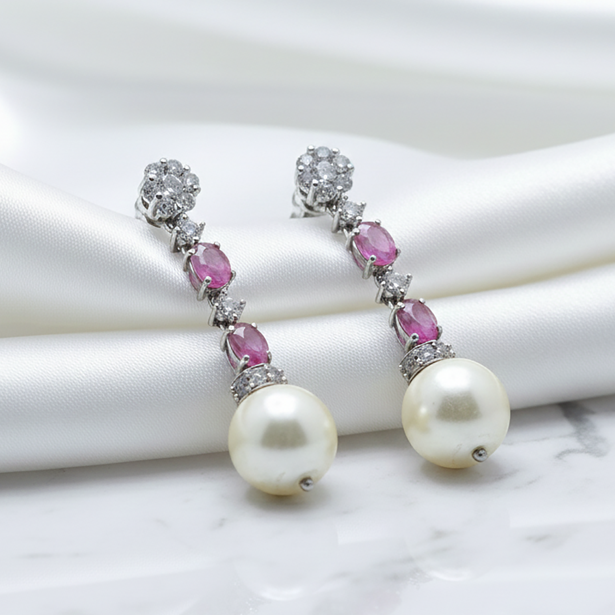 Princess Jodhaa Ruby Dangle Earrings