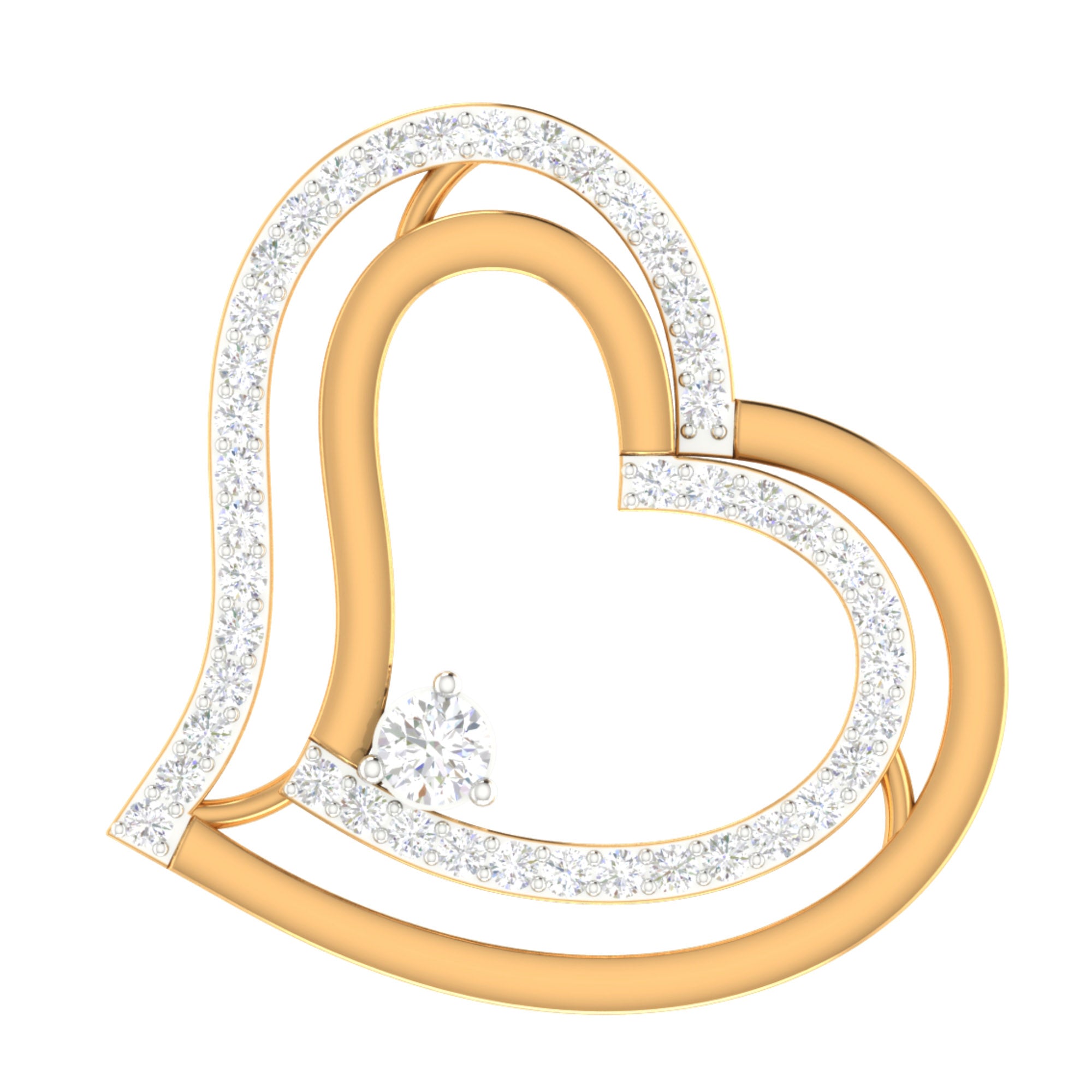 Eternal Twin Hearts Pendant