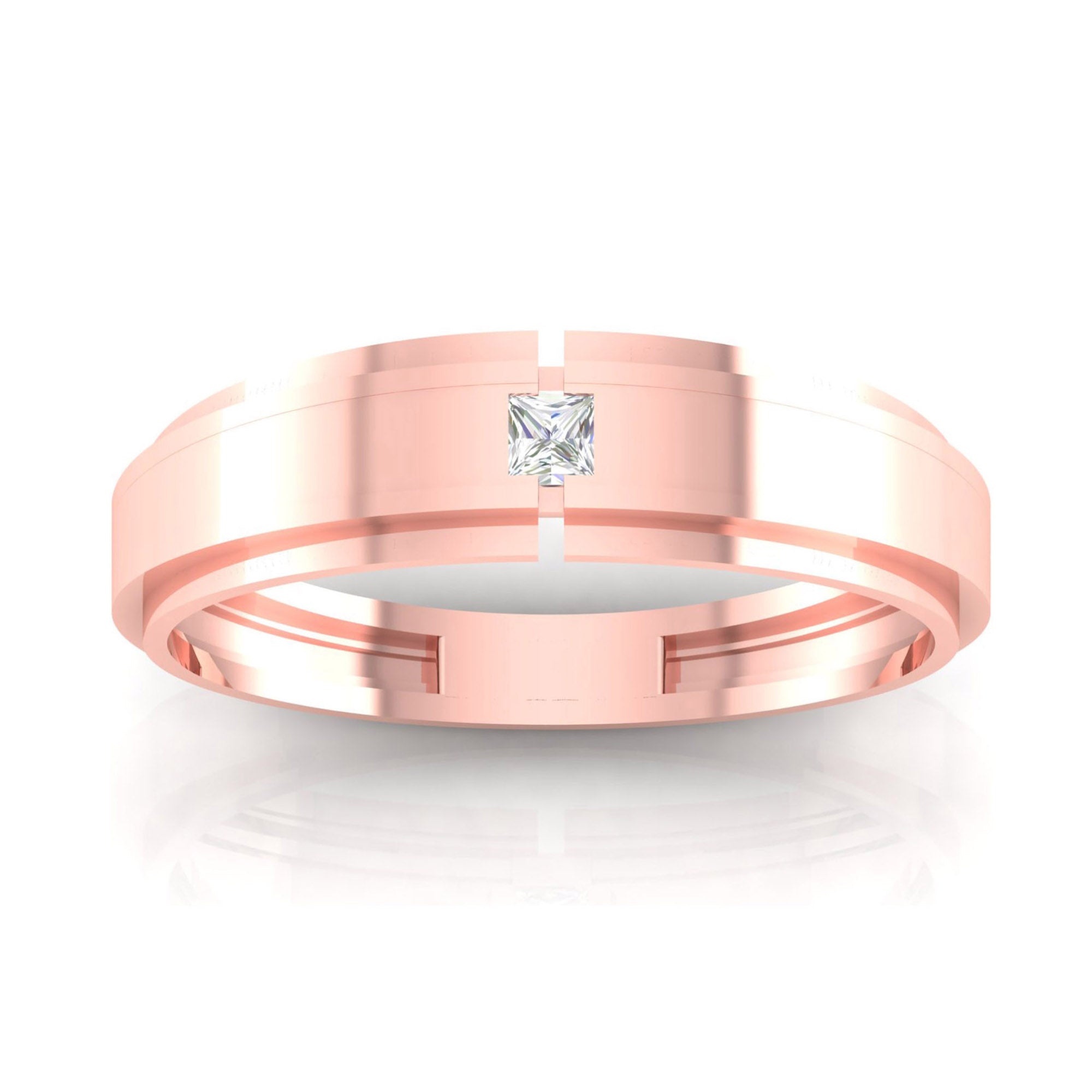 Matching Rose Gold Couple Rings