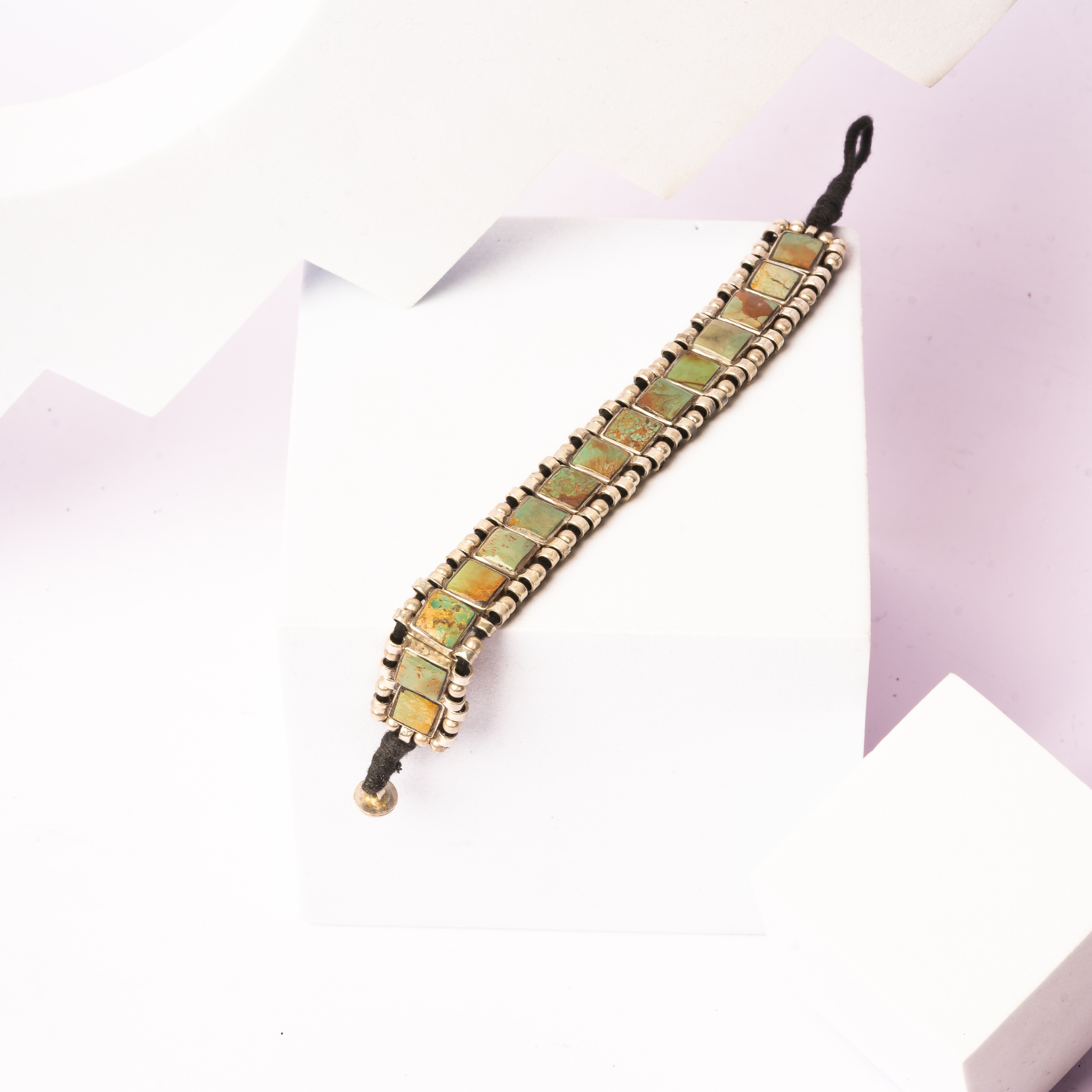 Turquoise Grace Silver Rakhi / Friendship